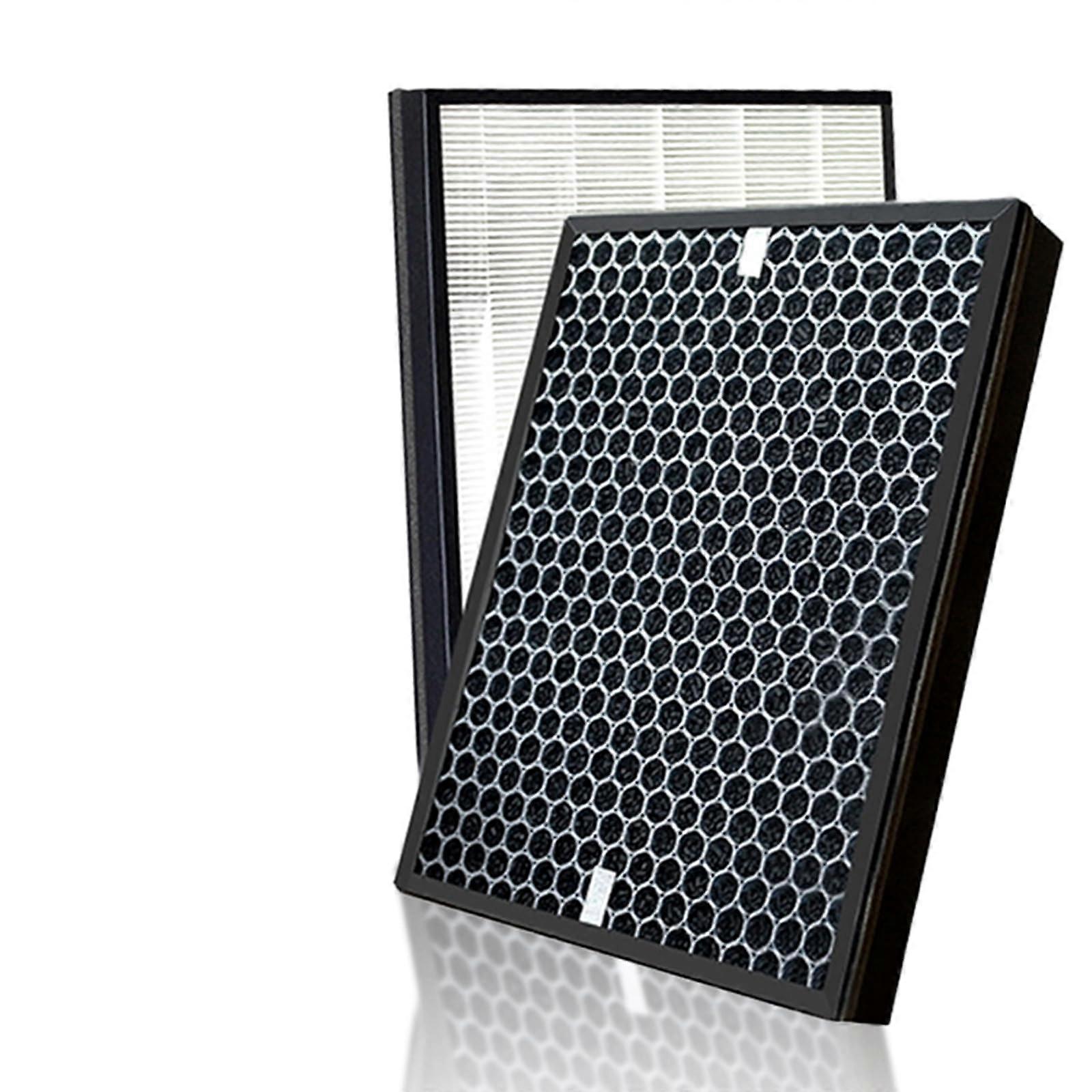 2 in 1 Replacement Filter Set (HEPA Carbon) for Philips AC4080/10, AC4158/00