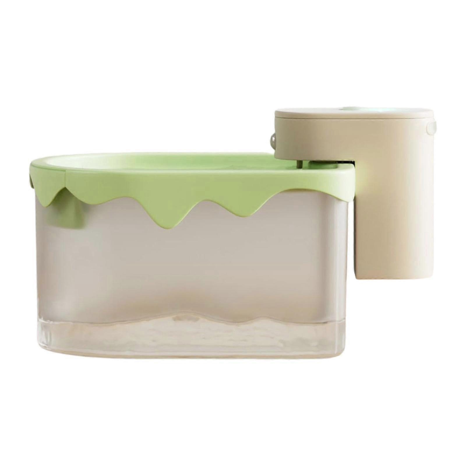Automatic cat water fountain, 2.5L, multilayer for kittens, green