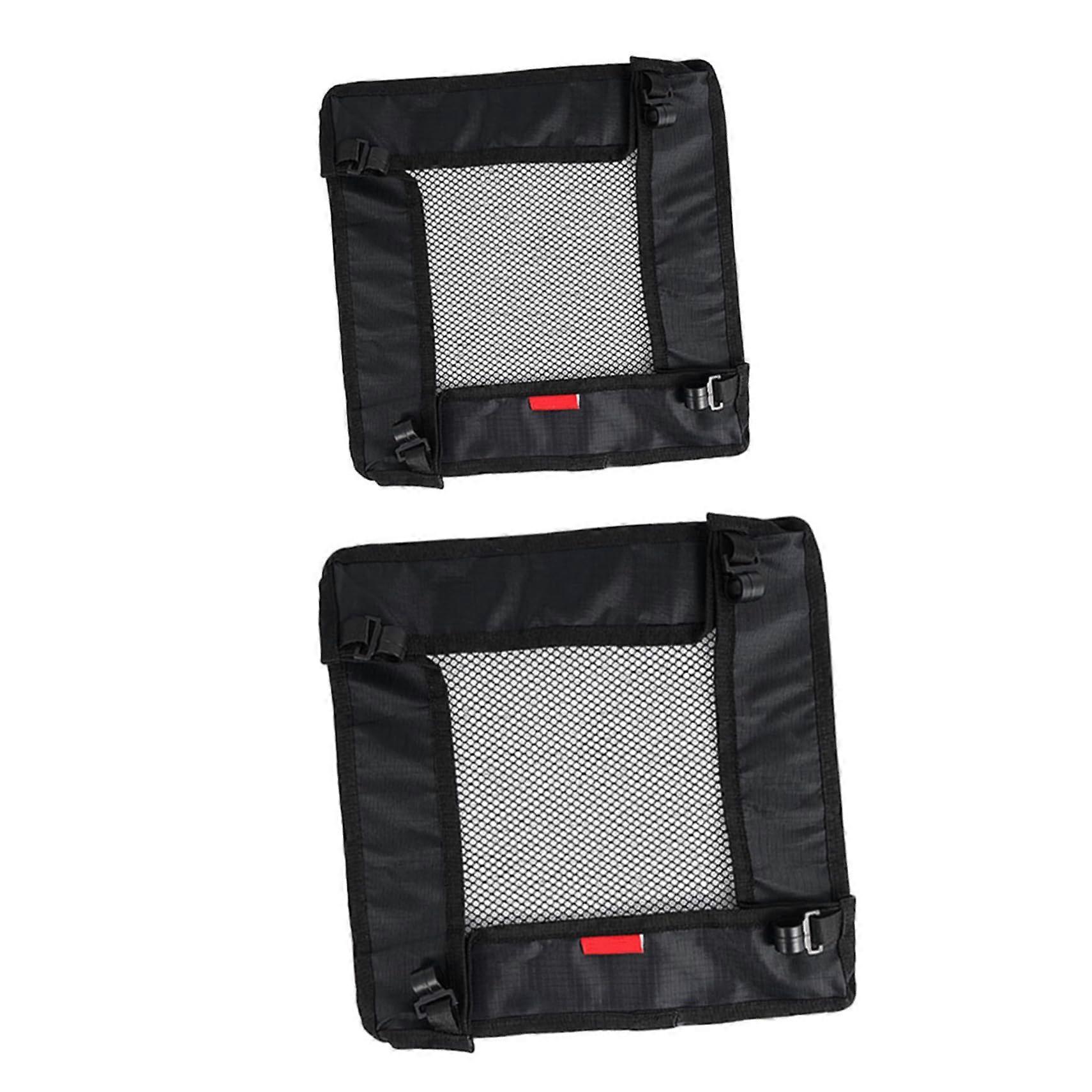 2 Pack Foldable Storage Bags for Tables, Breathable Mesh Organizers for Outdoor Picnics and Camping, Small and Large Sizes