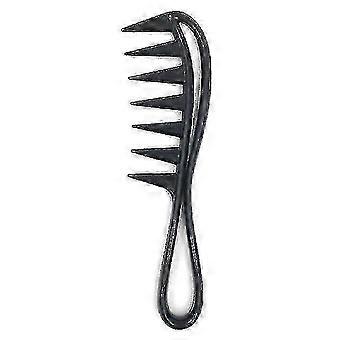 1pc Wide Tooth Shark Plastic Comb Detangler Curly Hair Salon Hairdressing Comb Massage For Hair Styling Tool For Curl Hair