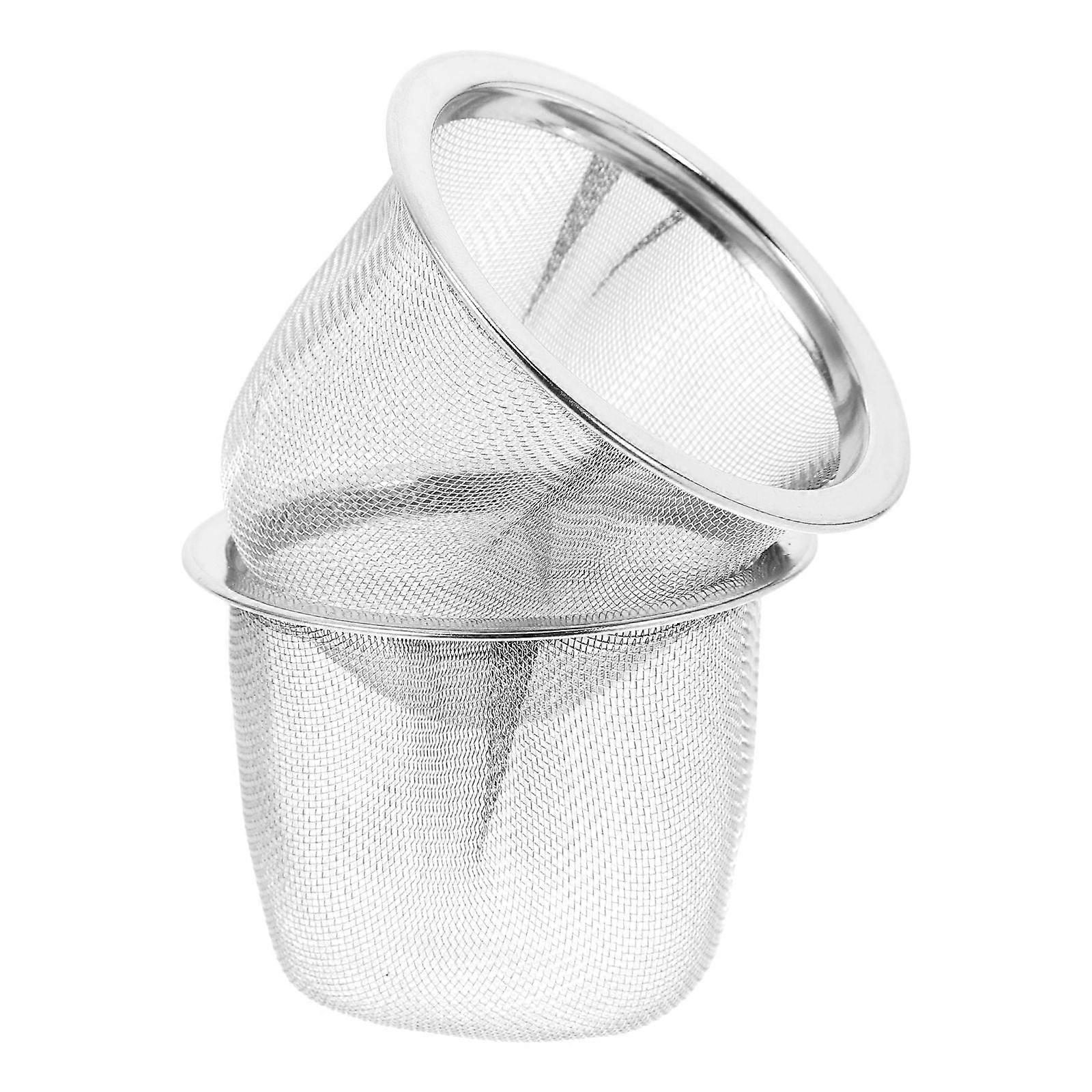 Mesh Strainer Tea Filter Brewing Tea Accessories Silver 2Pcs