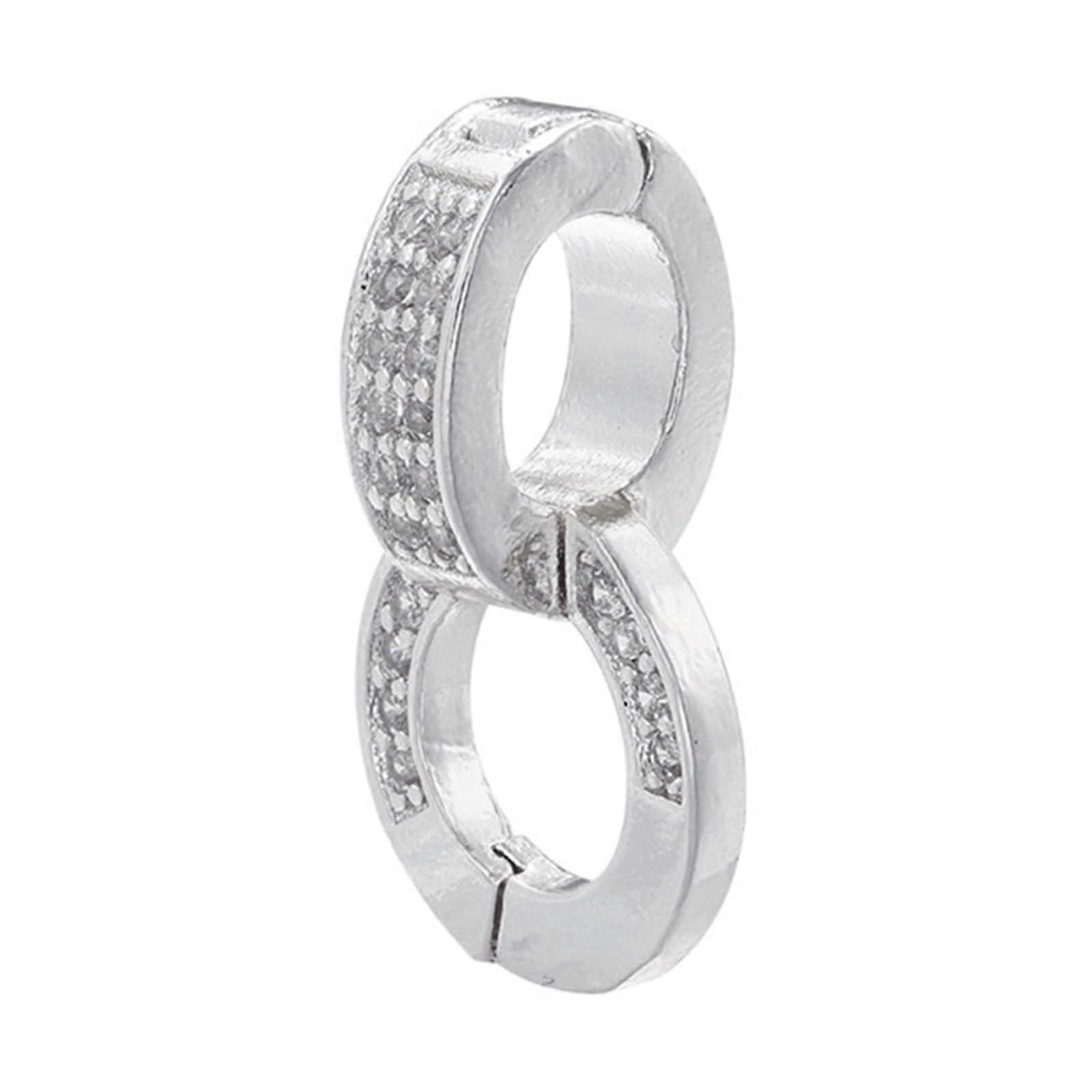 Connector Clasp Silver For Jewelry, Bags And Keychains, Versatile Enhancer Clasp, Bead And Chain Compatible, Fashionable