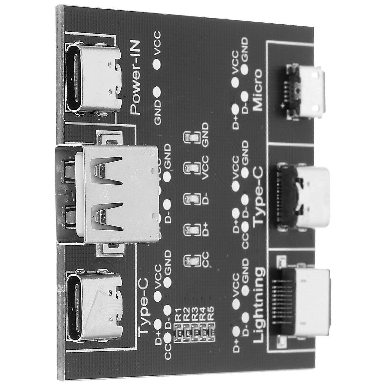 Usb-C Kabel Testare Usb Testare Elektronik Underhåll 2.0×1.9×0.4in Metall Datakabel Testning 1st