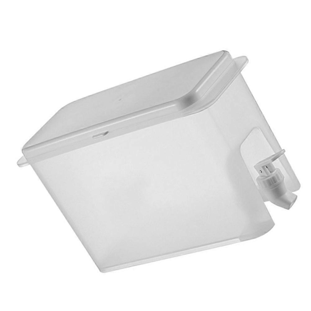 Beverage Dispenser 1Set White Cold Beverage Storage Container With Faucet For Summer Use 3.5L Capacity