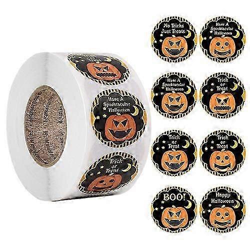 2 Rolls Candy Gift Envelope Label Pumpkin Halloween Sticker