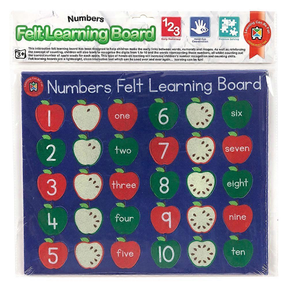 Learning Can Be Fun Felt Learning Board Game
