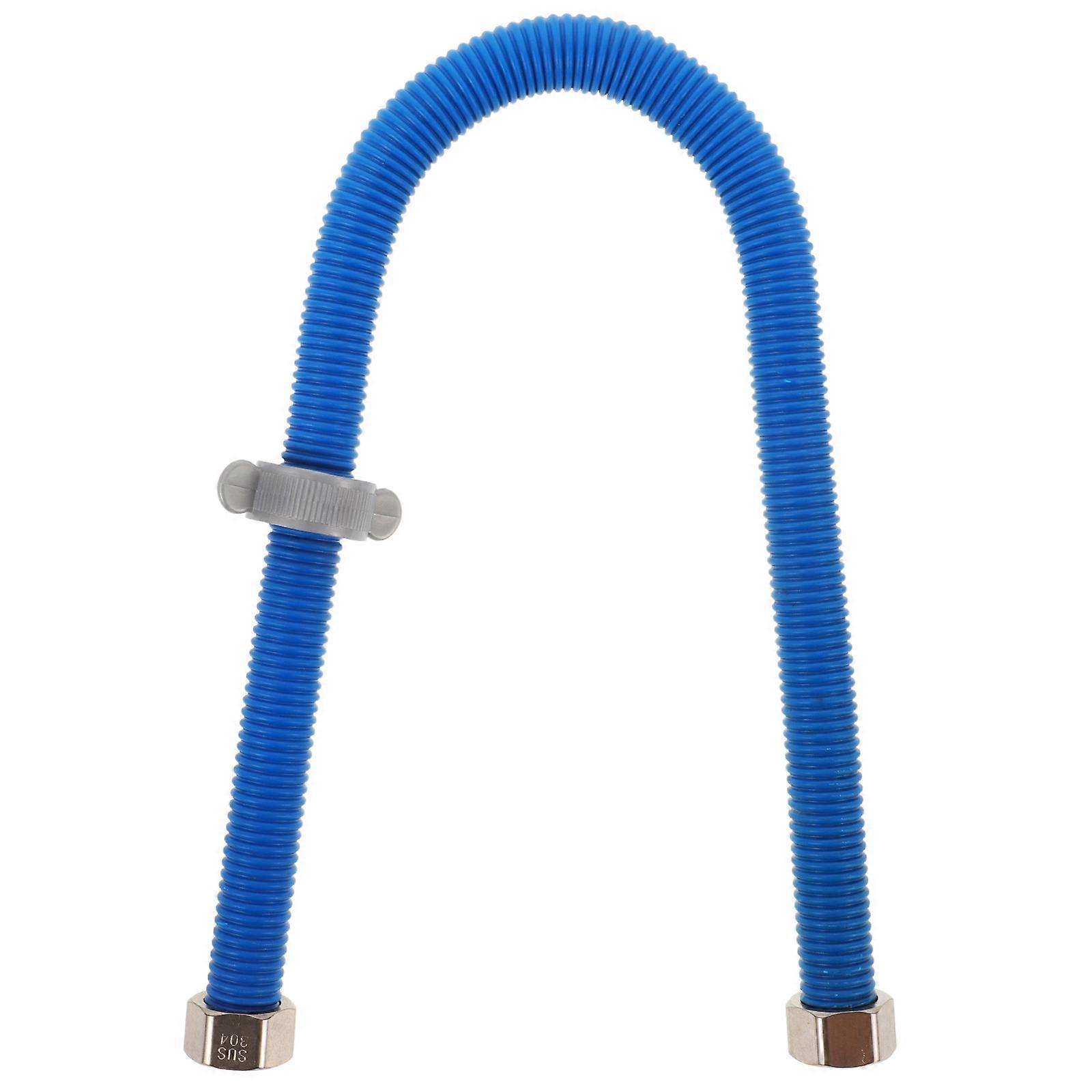 Stainless Steel Water Pipe for Home Use with PVC Blue Color Flexible and Durable 0.5 Inch Diameter