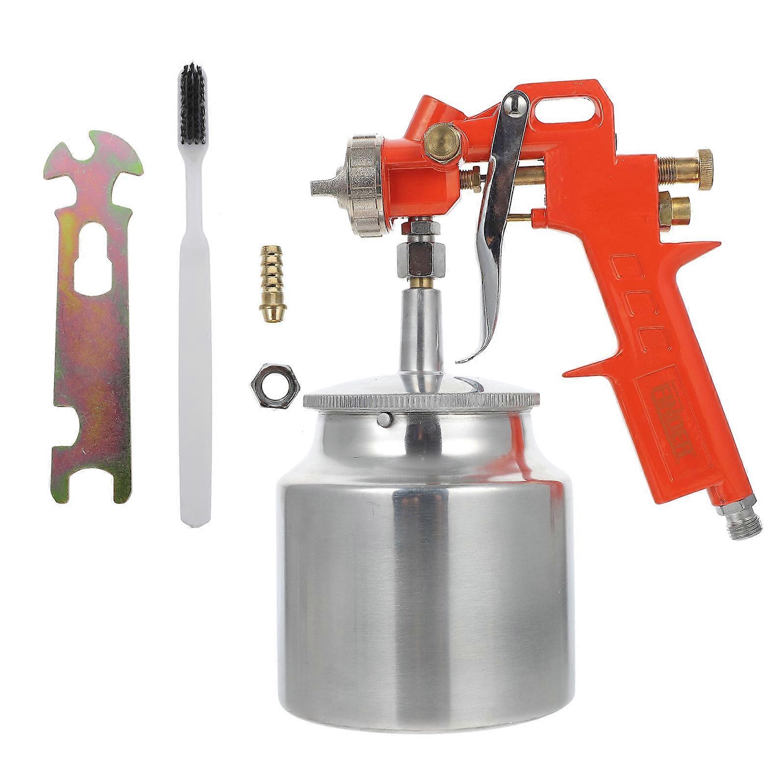 Automotive Paint Sprayer Pneumatic Sprayer For Diy Projects Home Improvement Orange 8.7x5.5x4.3in 1Set