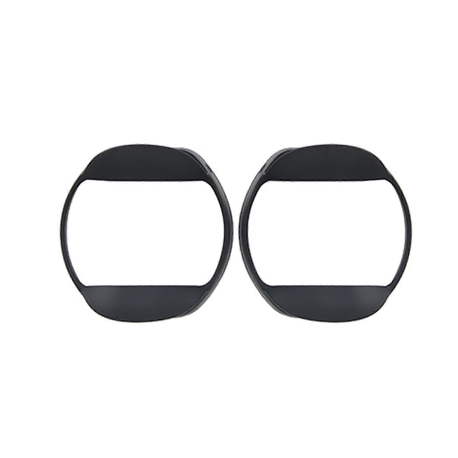 WWHJR Silicone Anti-Scratch Eyewear Lens Caps Cover, Black Protective Frame for Glasses, Durable UV Protection