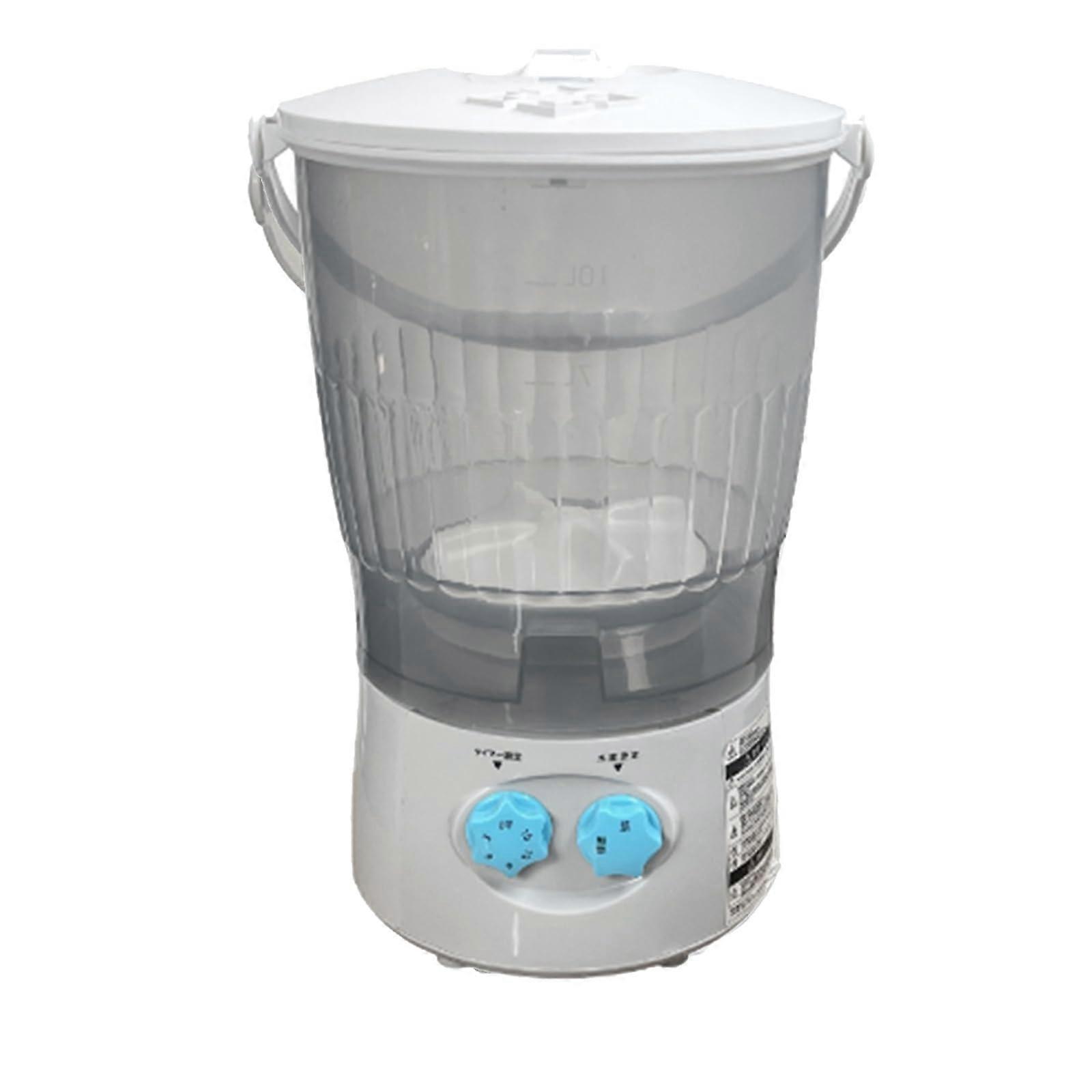 Compact mini washing machine, portable, semiautomatic, spacesaving – Gray