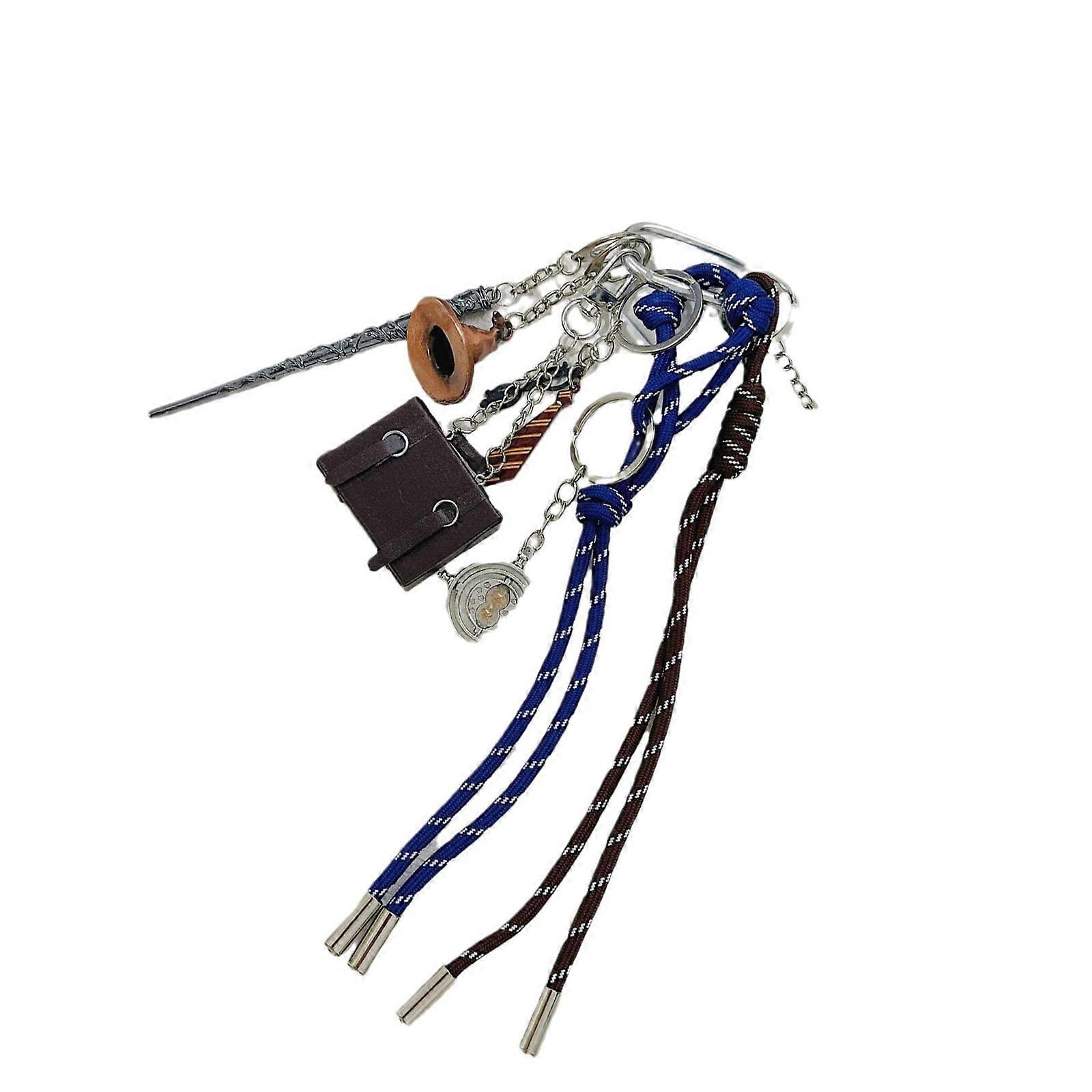Auto Chains Keychain - Braided Rope Handbag Charm, Magic Hat Design, Decorative Key Holder for Bags and Purses
