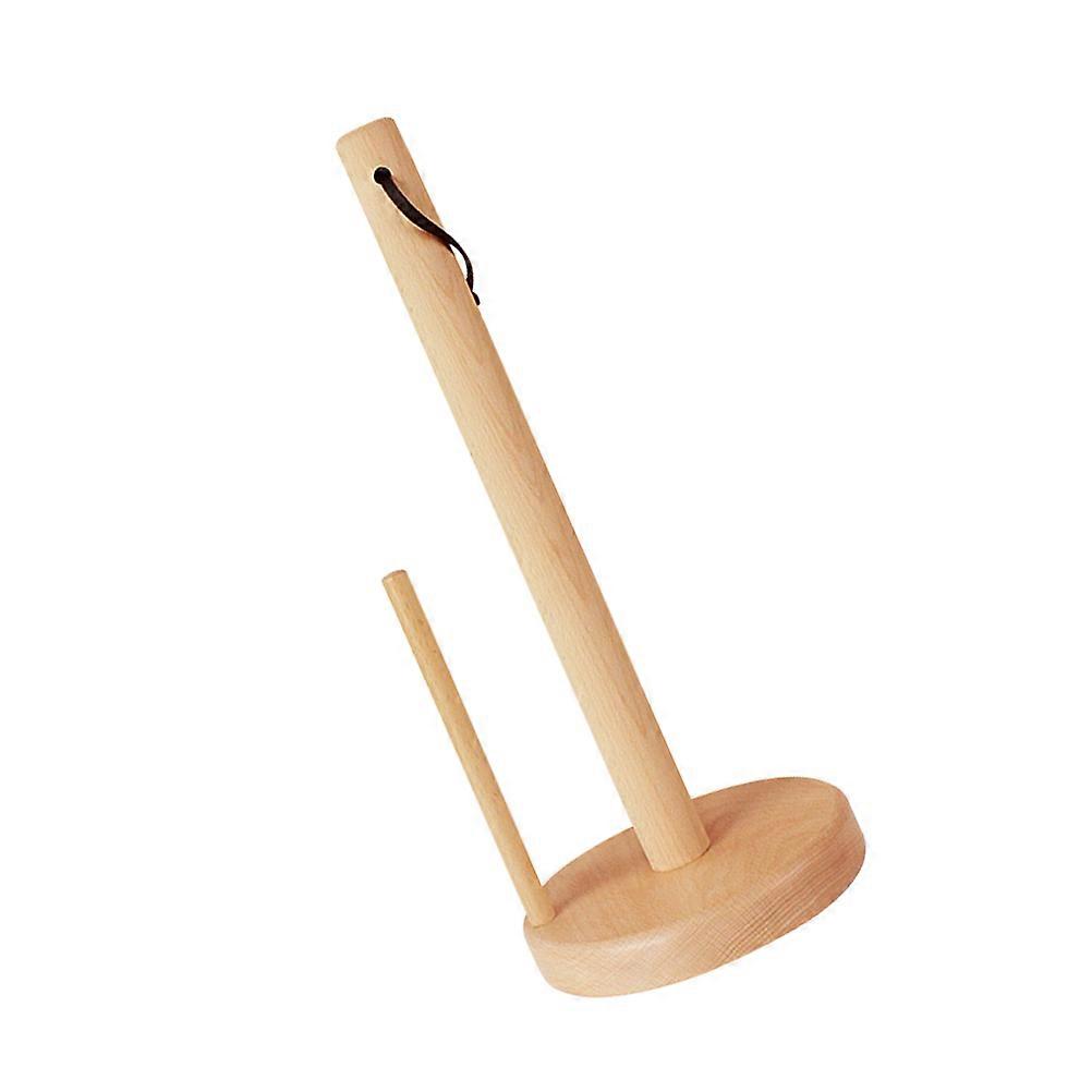 Beige Kitchen Paper Towel Rack Vertical Shape Simple Style For Homeowners 12.2×5.1×5.1in 1Pack