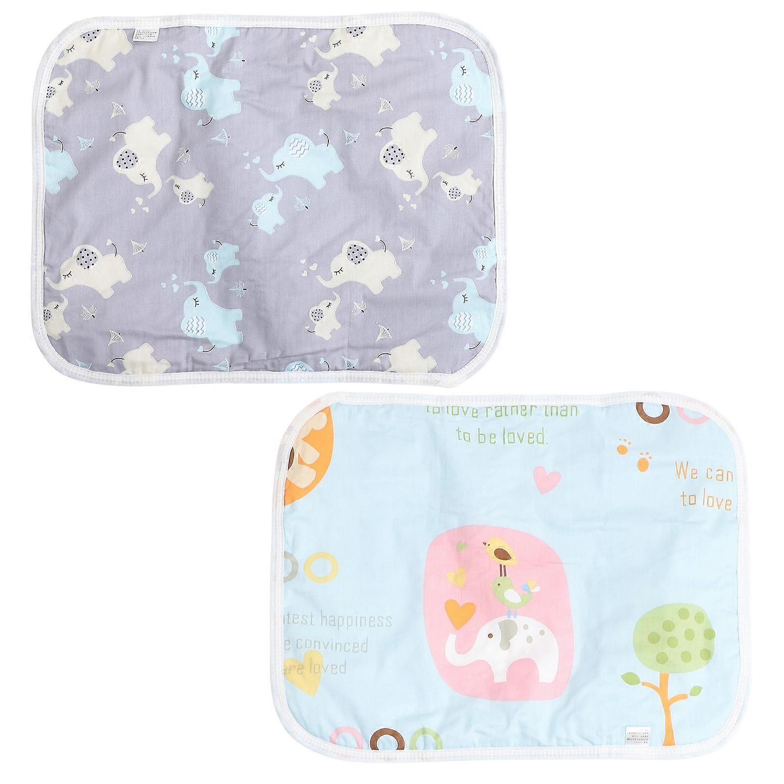 Pee Pads Small Animal 2Pcs Guinea Pig Cage Liner Reusable Training Mat Blue Indoor Pet Use Breathable