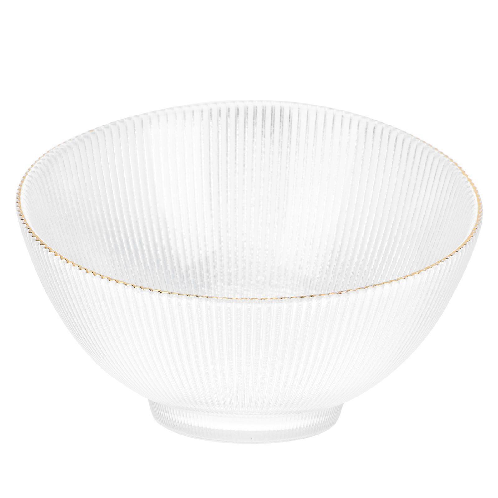 Creative Salad Bowl 1Pcs Transparent Glass Dessert Presentation For Entertaining Guests Simple Style Design