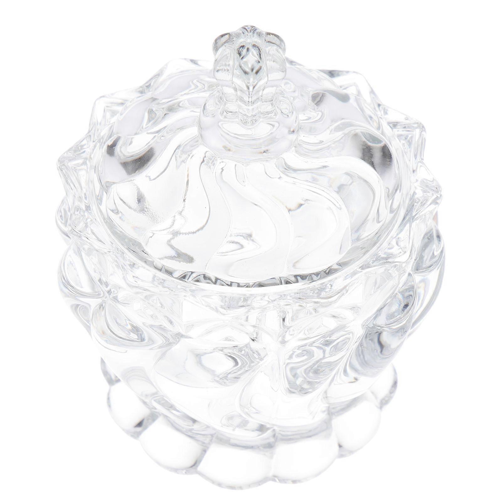 Transparent Glass Candy Containers For Commercial Use Featuring A Stylish Design For Efficient Kitchen Organization 2Pcs