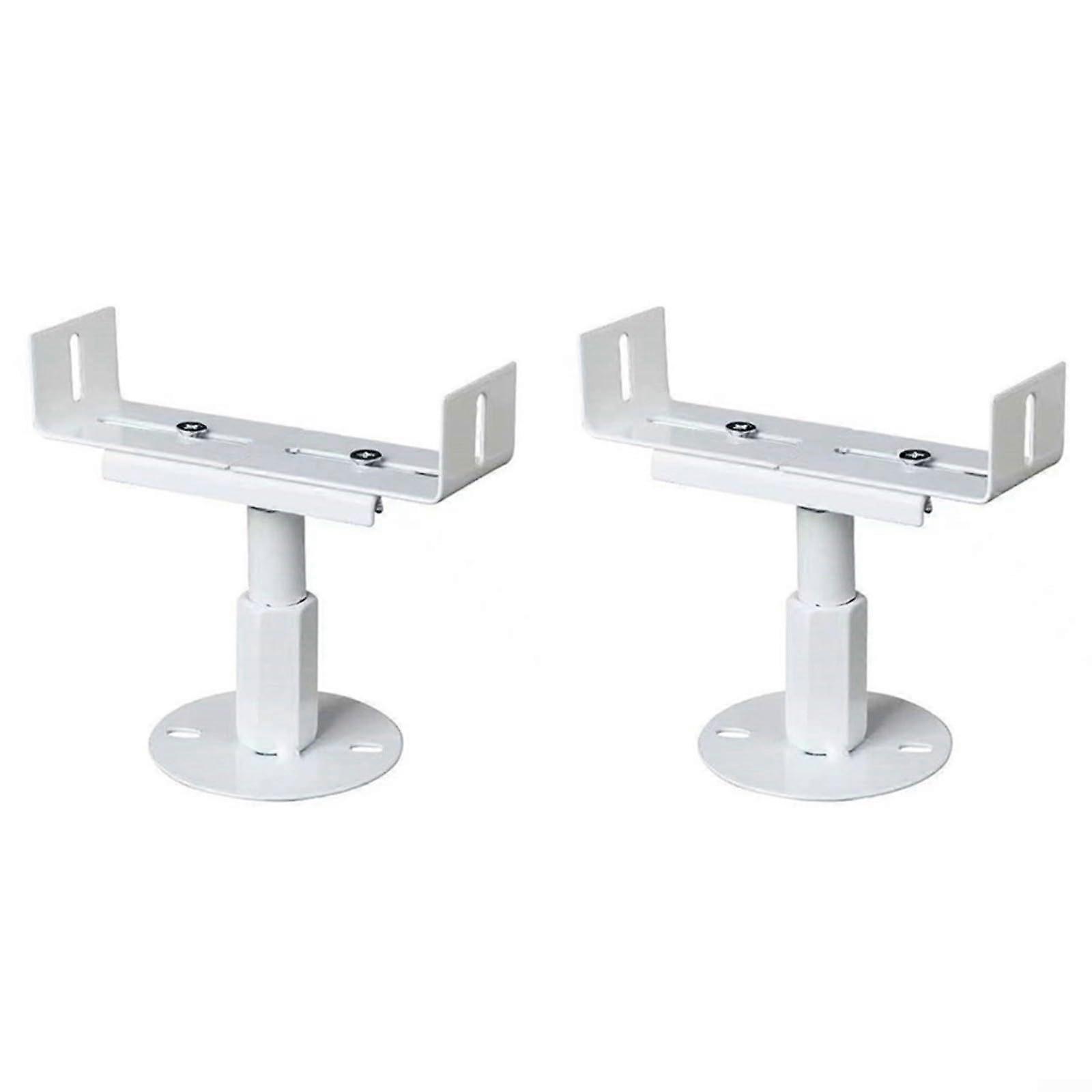 Radiator Brackets Vintage Style Cast Iron White Adjustable Height 18-23 cm 2-Pack