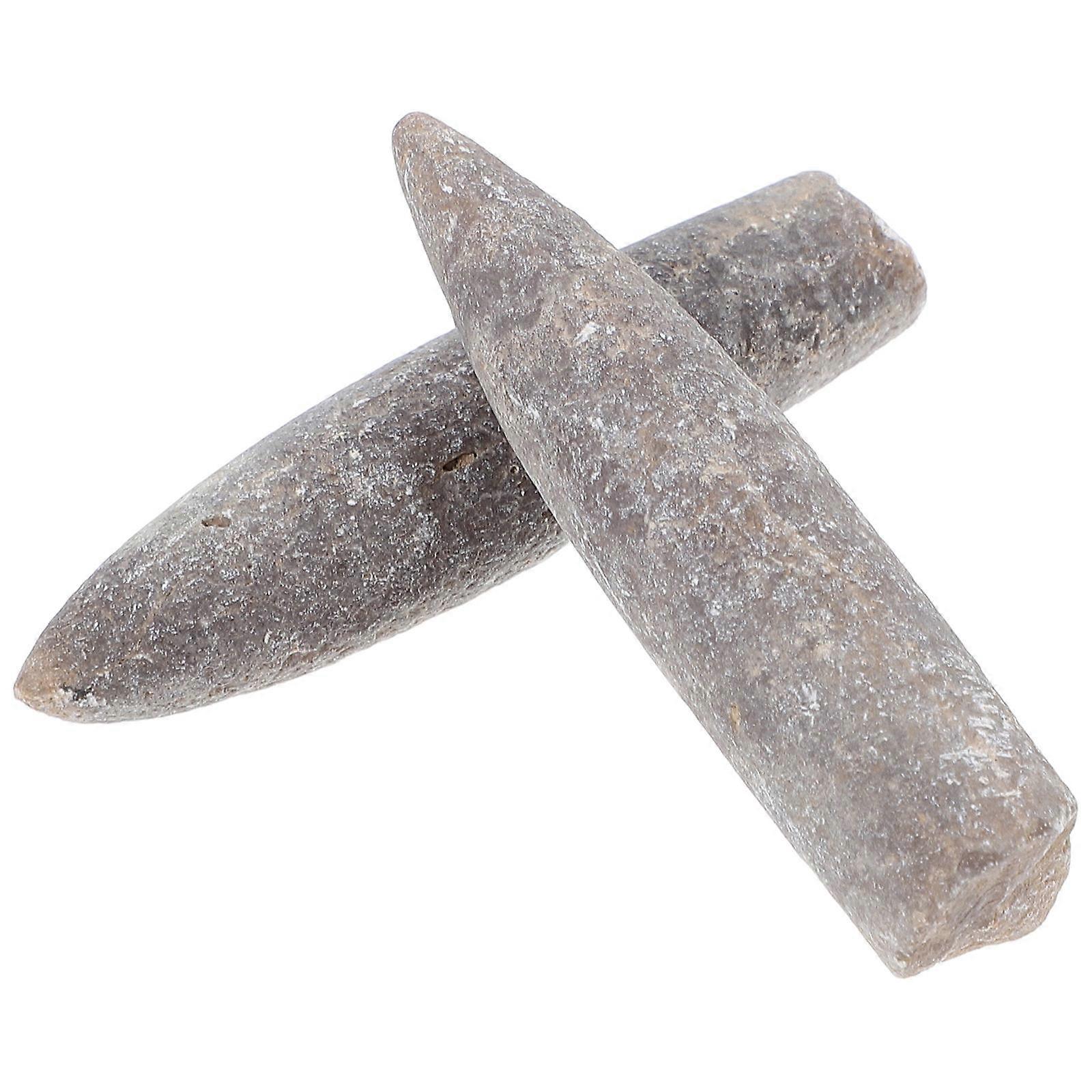 Authentic Belemnite Specimen for Education and Decor Durable Mineral Multi 2pcs