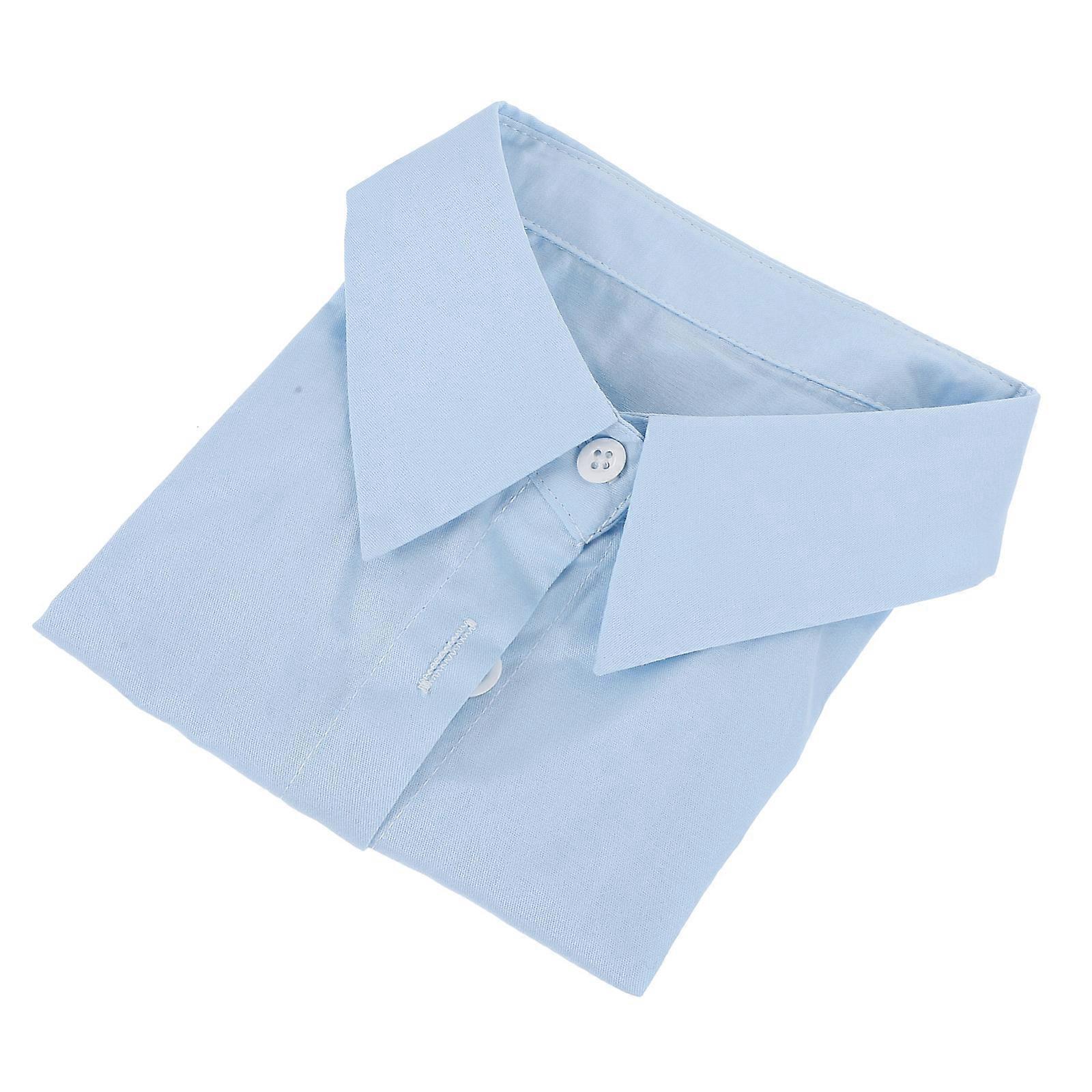 Half Shirts False Collar Accessory Blue 37x30cm Durable Reusability 1Pack