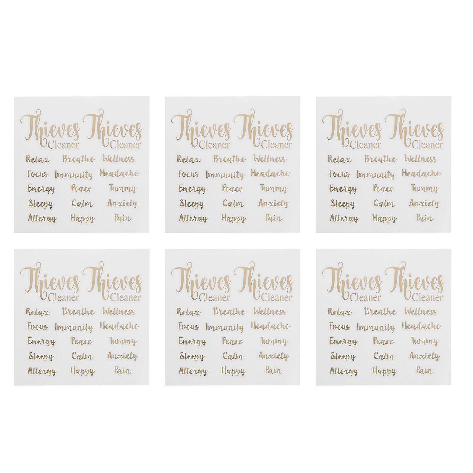 Practical Essential Oil Labels, Secure Adhesion for Various Bottles, Decorative Stickers