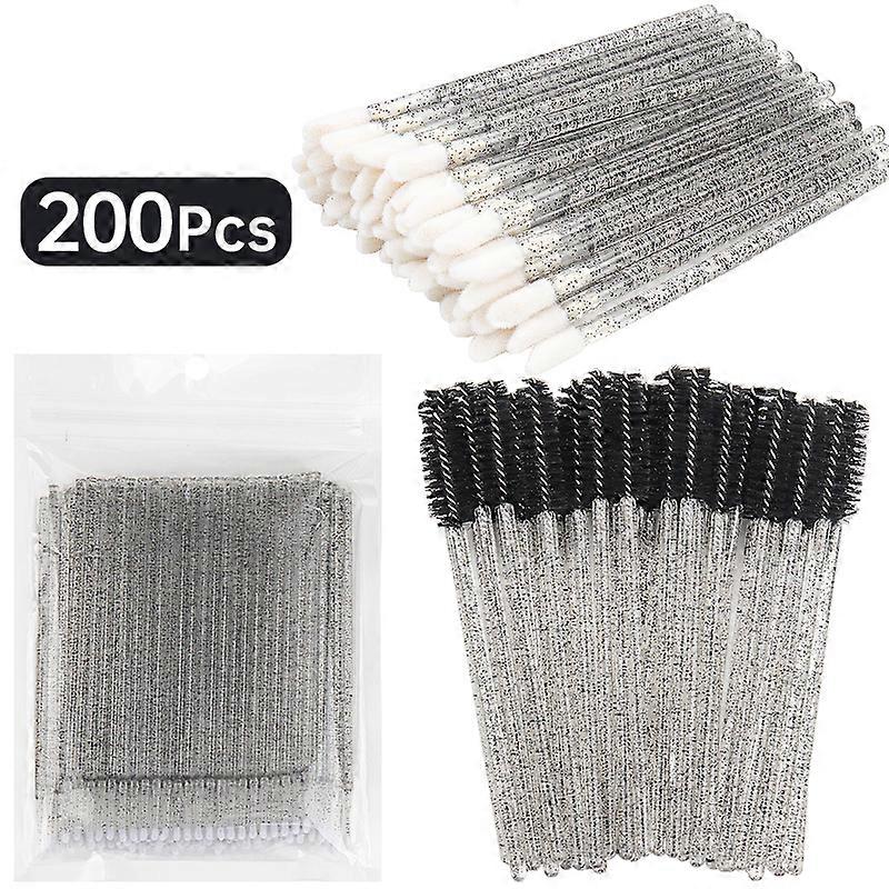 200 pcs disposable crystal makeup brushes