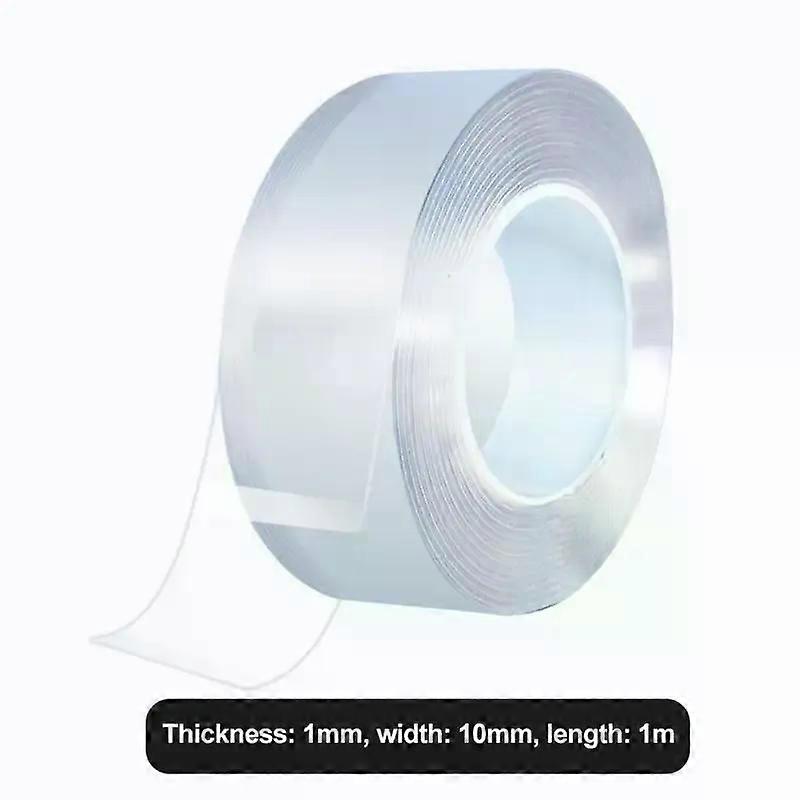 1/2/3/5M Nano Tape Traceless Double Sided Tape Transparent No Trace Reusable Waterproof Adhesive Tape for Bathroom Cleaning