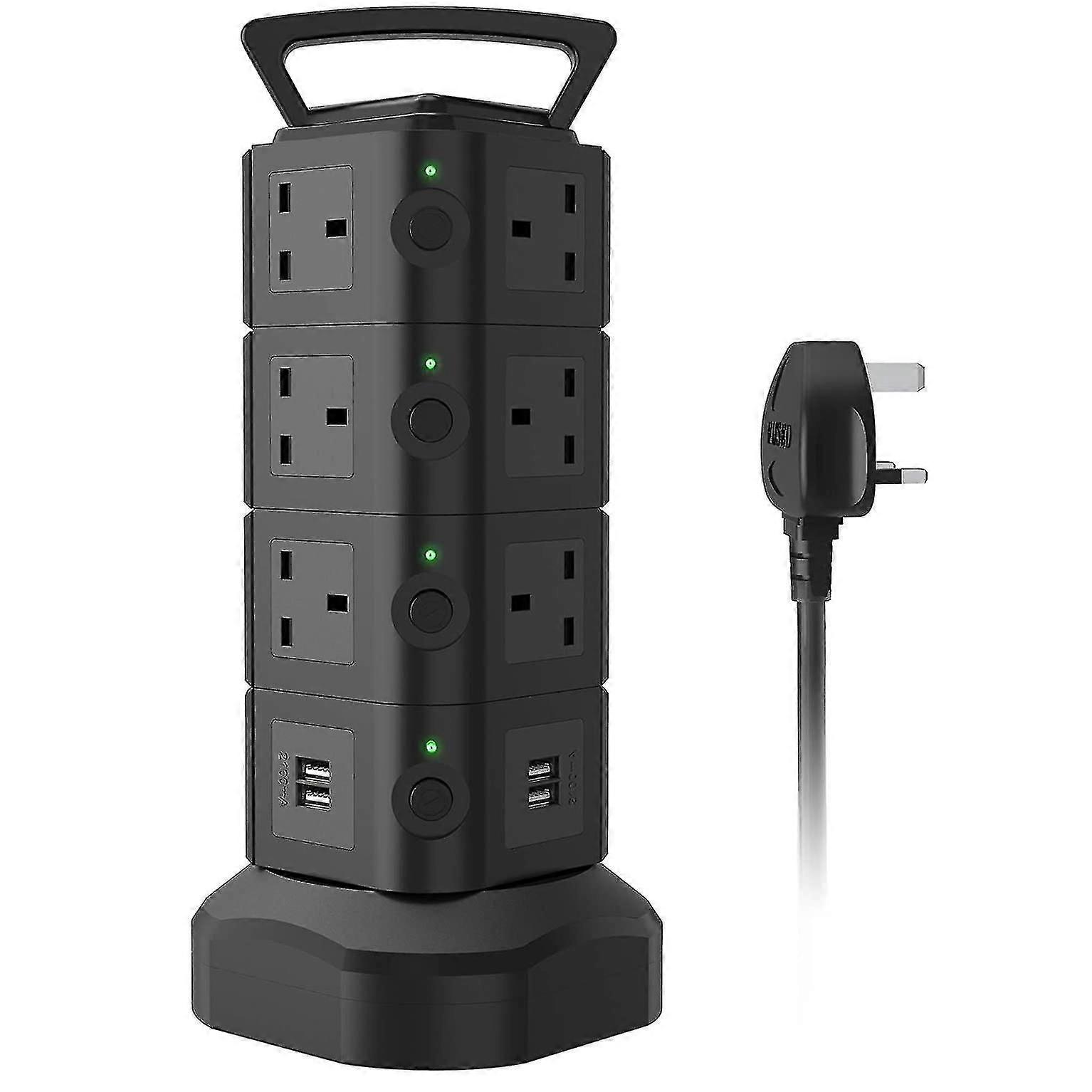 Connecteur d’extension Socket Tower Extension Plug Extension Power Strip Surge Protector