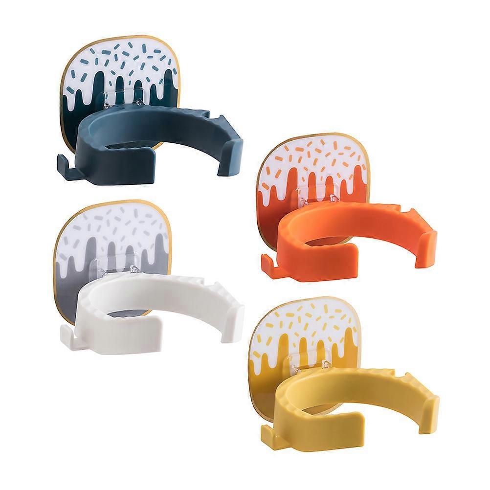 Space-Saving Hair Dryer Mount Shelf For Families And Households Square Shape 4Pcs