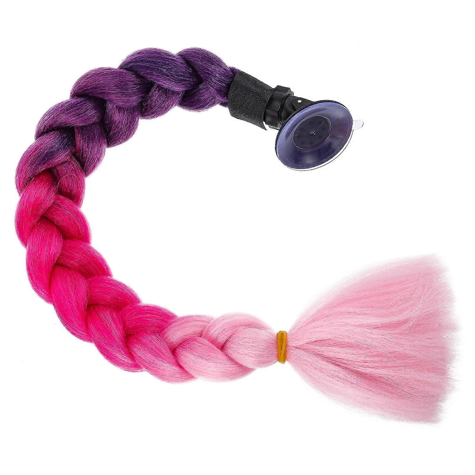 Pigtail Wig Braid Ponytail Hair with Suction Cup