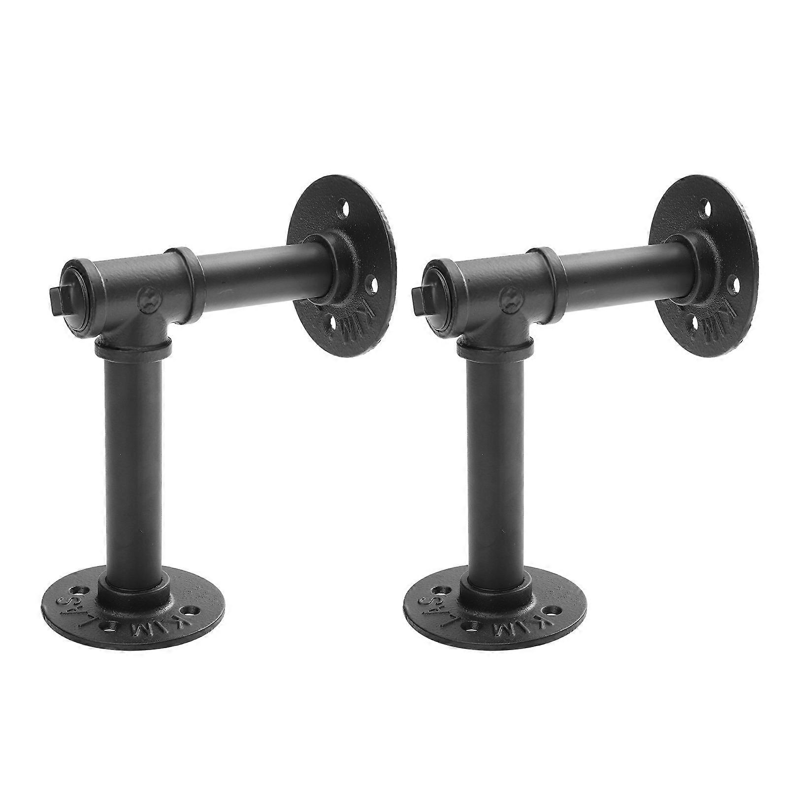 Metal Board Brackets Wall Shelf Support For Kitchen Use In Steampunk 2Pcs