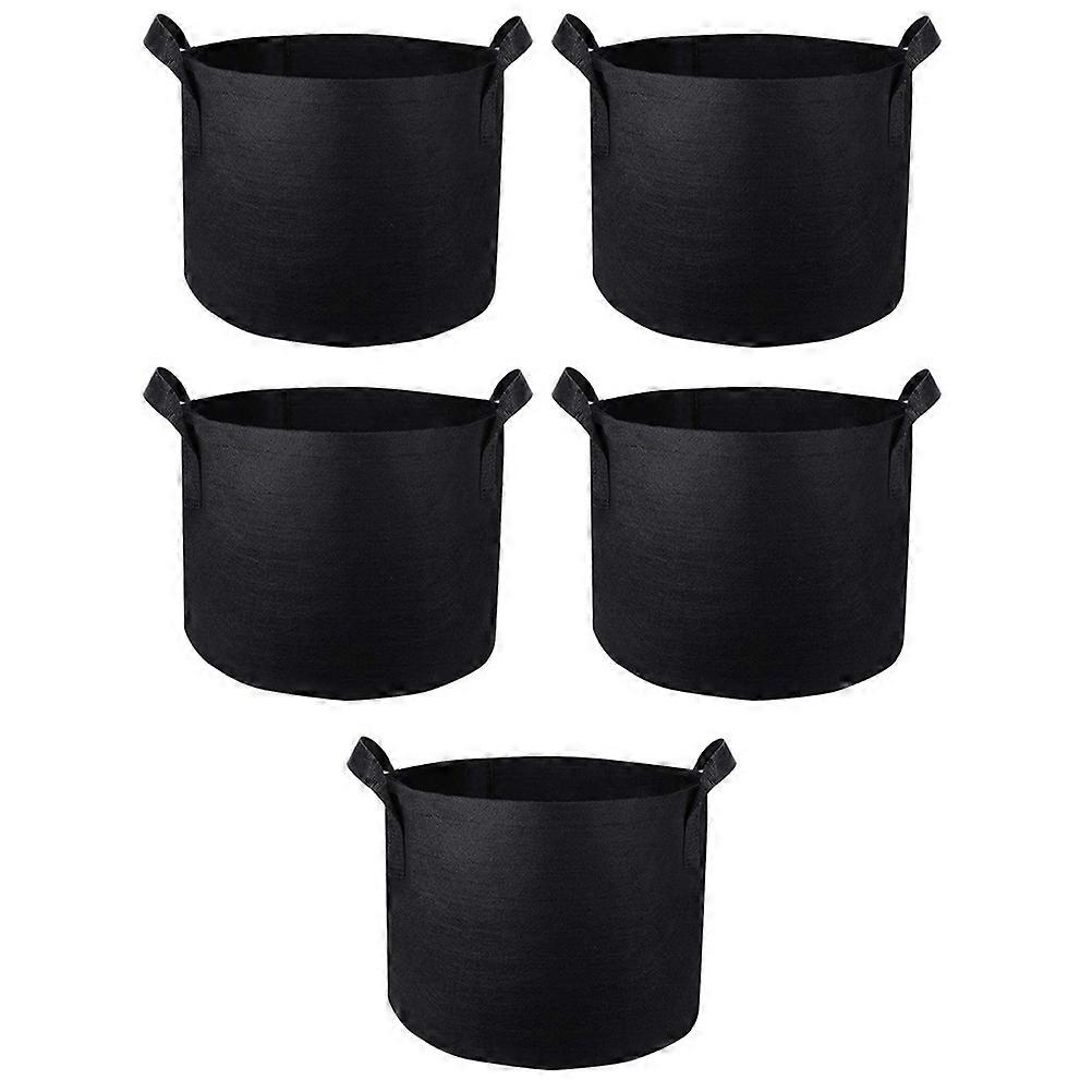 Grow Growing Nursery Bags Pots 5 Pcs Vegetable Planting Bag Suitable For Gardeners 30X25X25CM Size Stretchy With Excellent Water Retention
