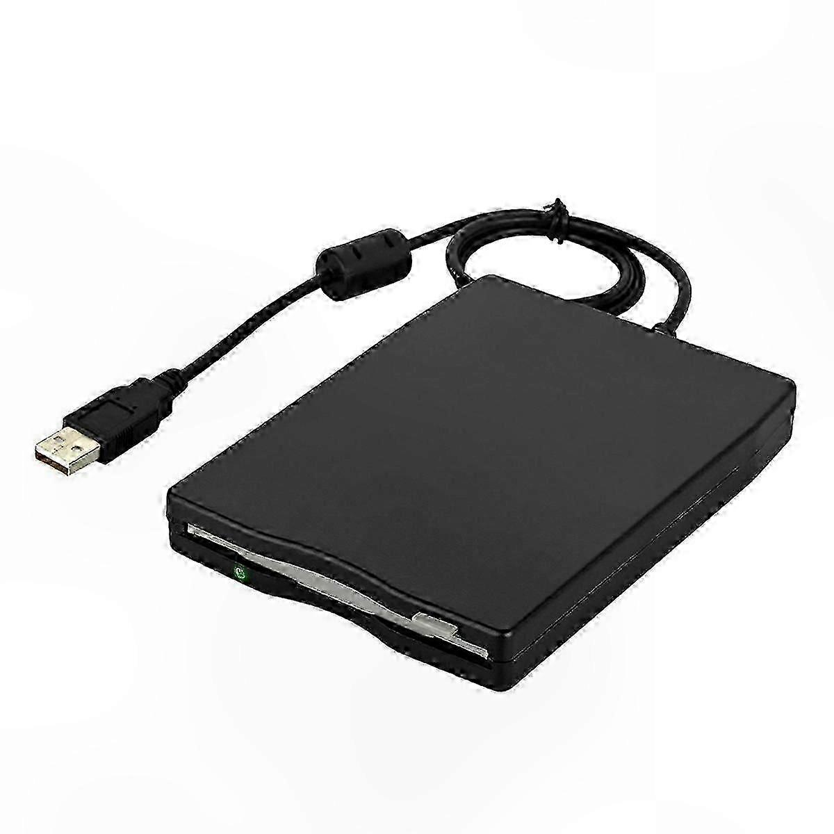 Portable 3.5 Inch External USB 2.0 Floppy Disk Reader with Ultra-Thin Design for PC