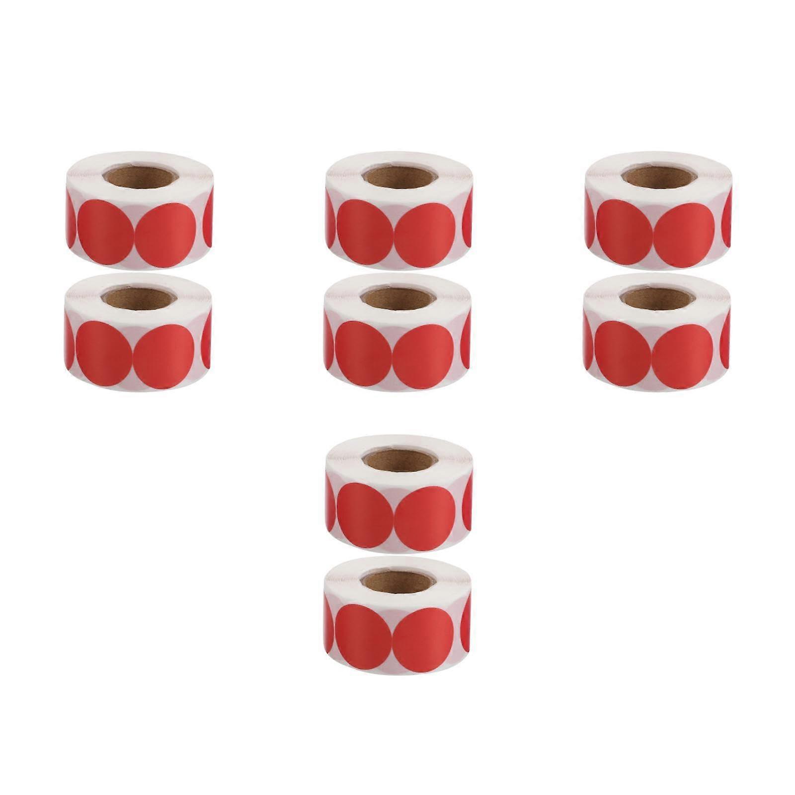RedColored Thermal Stickers, SelfAdhesive Labels for Cans, 2.5 cm