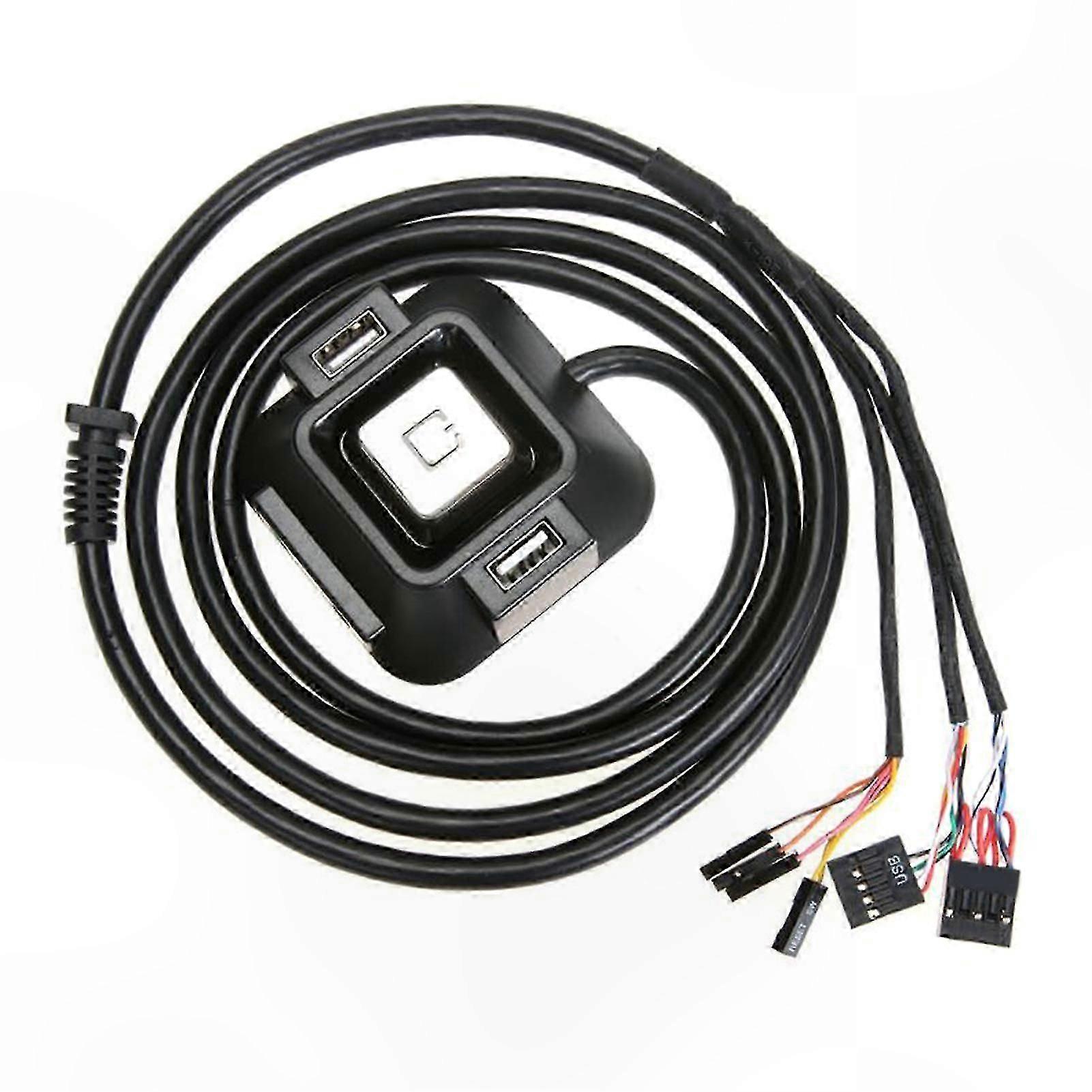 Durable ABS Reset Switch Extender for PC, 1.2m Cable, Practical Office Computer Button Solution