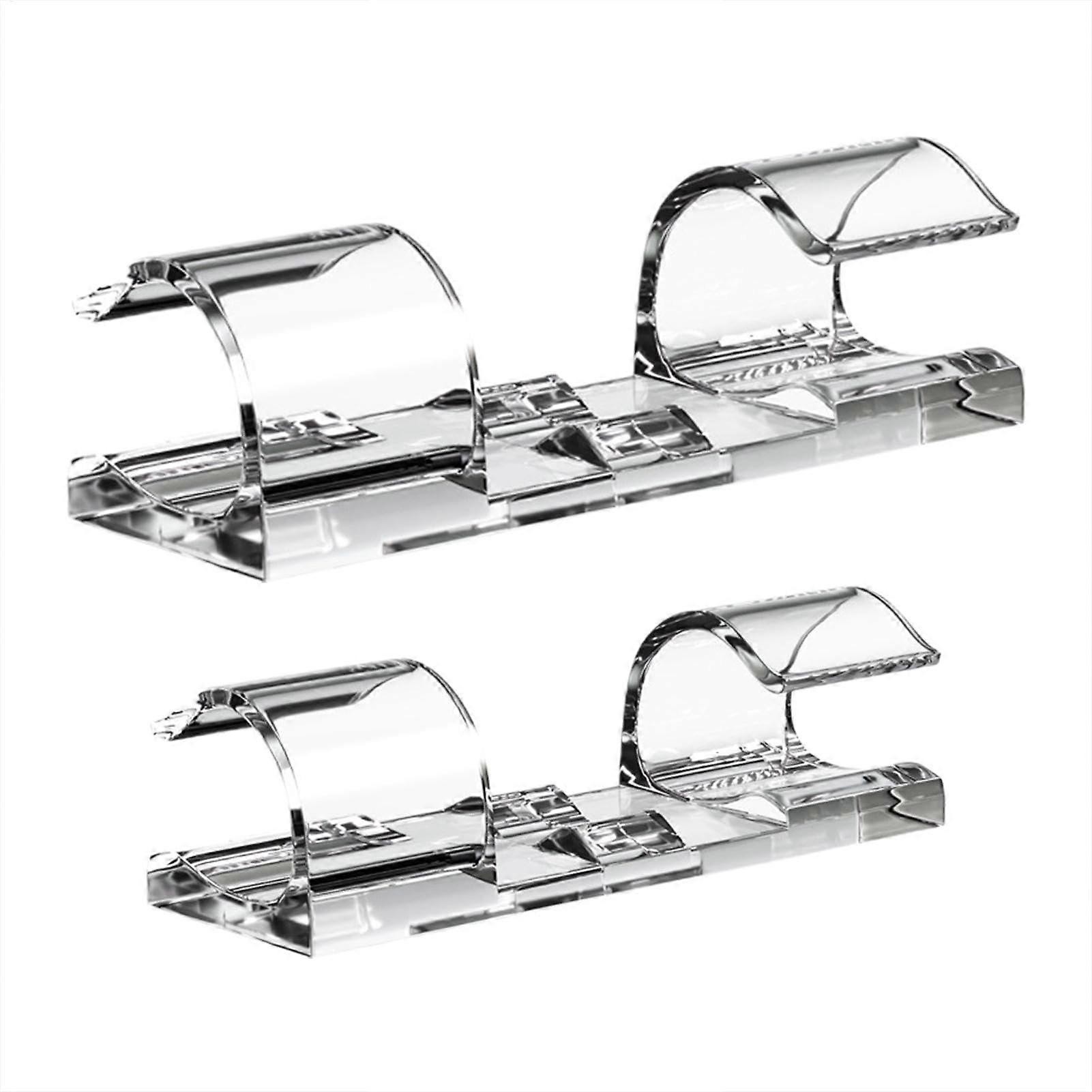 Cable Clips Adhesive  20 Pieces Cable Management Clips  SelfAdhesive, Clear Cable Holder for Wall