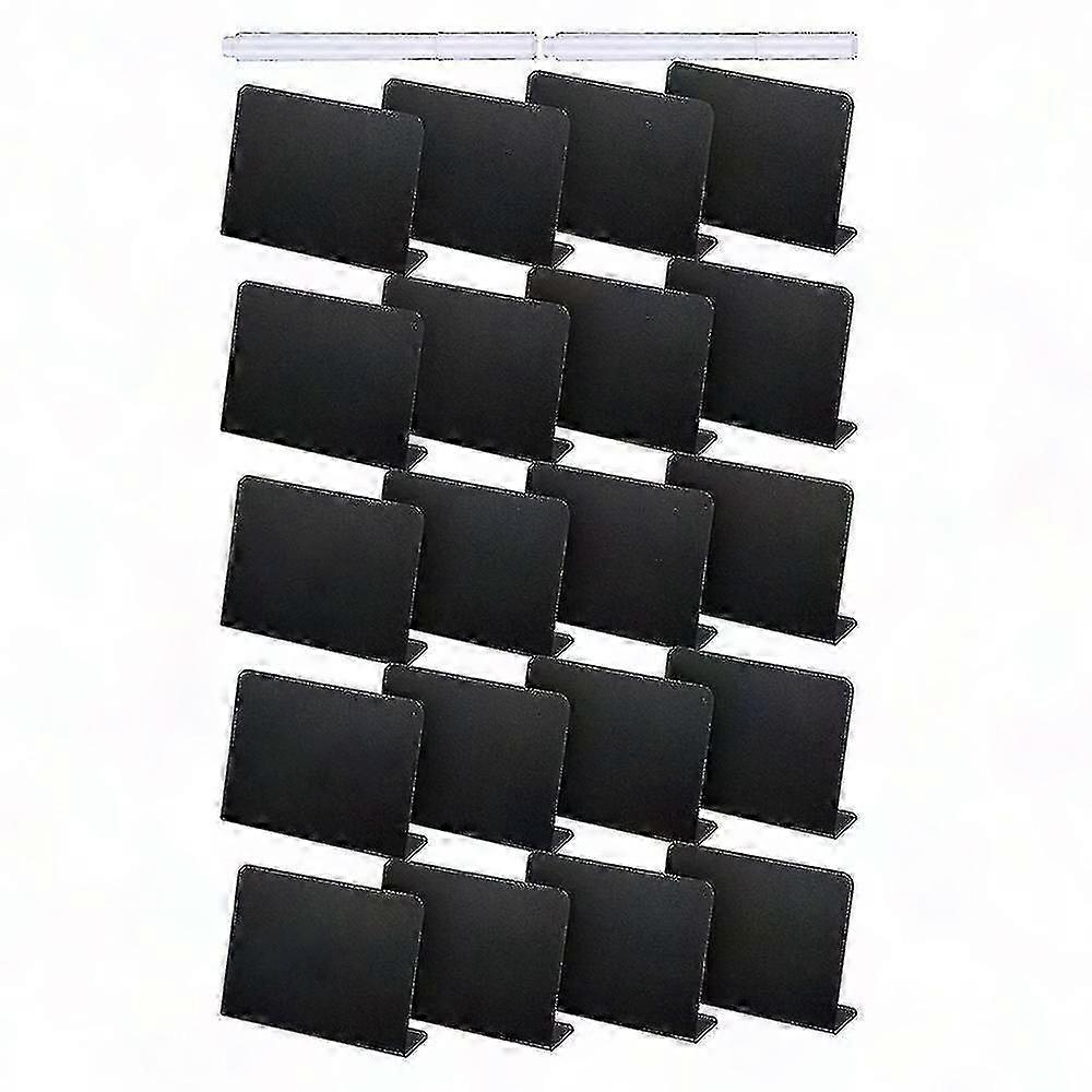 20pcs 4 X 3 Inches Mini Chalkboard Table Tent Sign Chalkboard Buffet Tags Food Label For Party Tabl