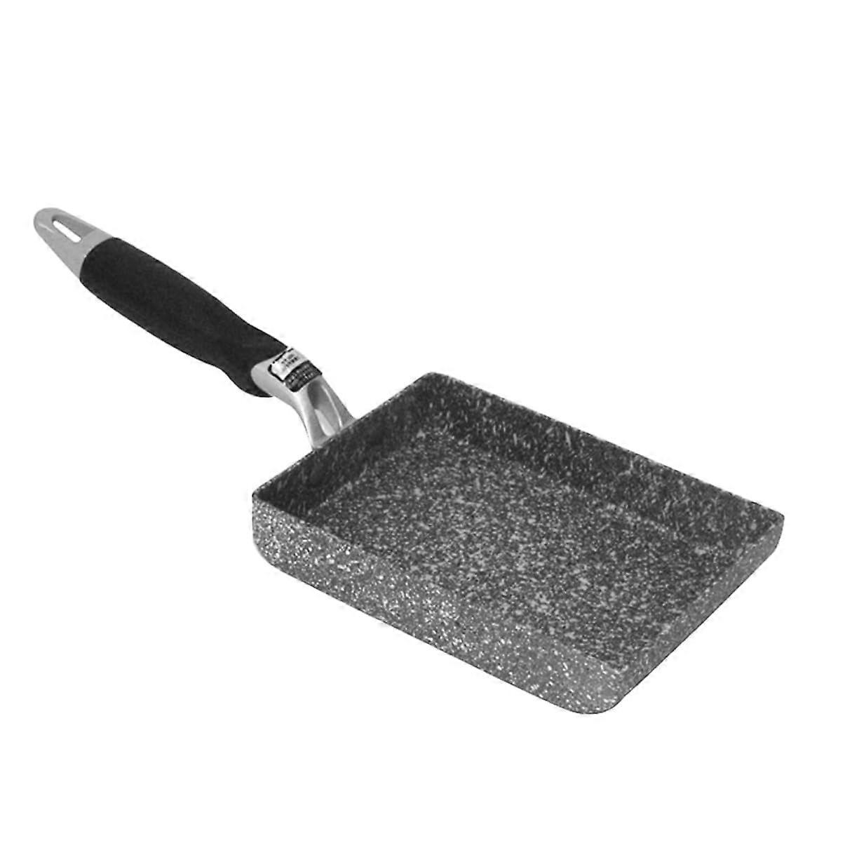 NonStick Medical Stone Frying Pan Rectangular Easy Flipping No Stick Coating Oven Safe for Pancakes Omelets