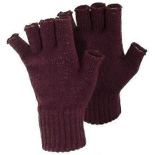 FLOSO 여성용/여성용 겨울 손가락 없는 장갑