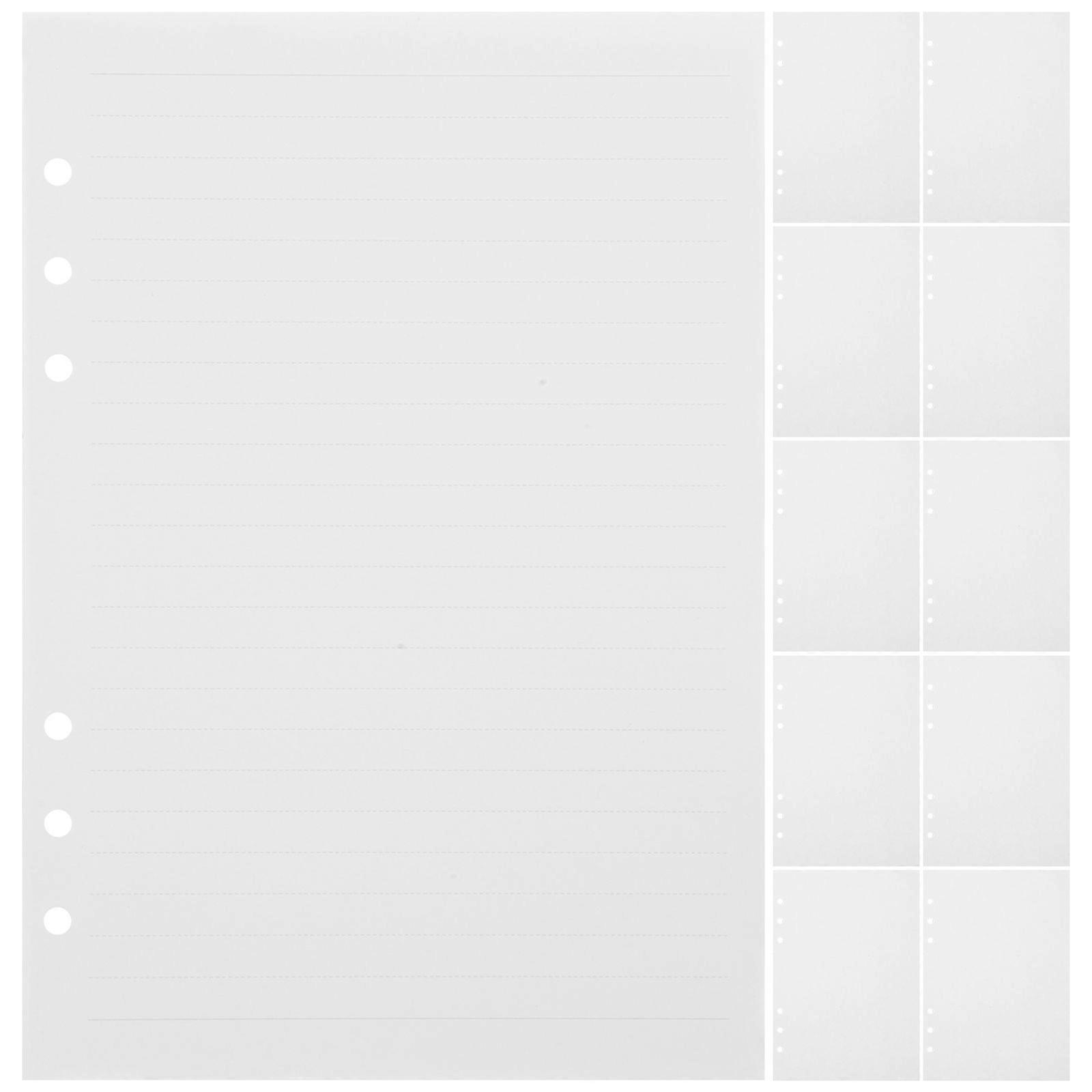80 Sheets Planner Refill Paper Refill Binder Paper Loose Leaf Paper for Notebook (A5)