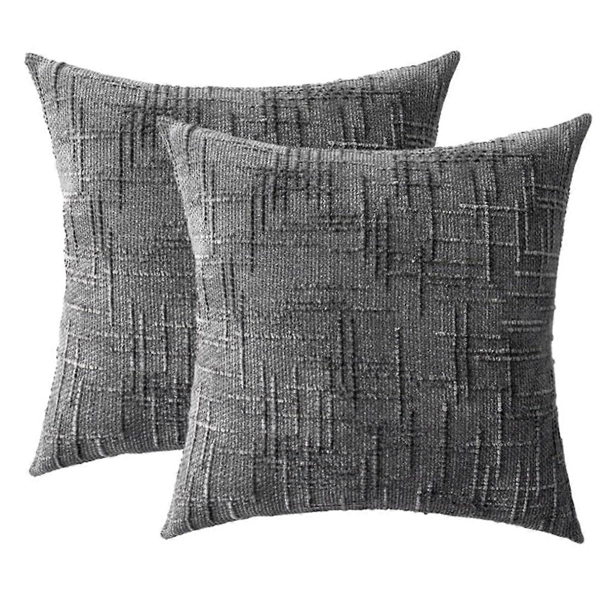 2PCS Decorative Throw Pillow Covers 18x18 Inch , Soft Covers