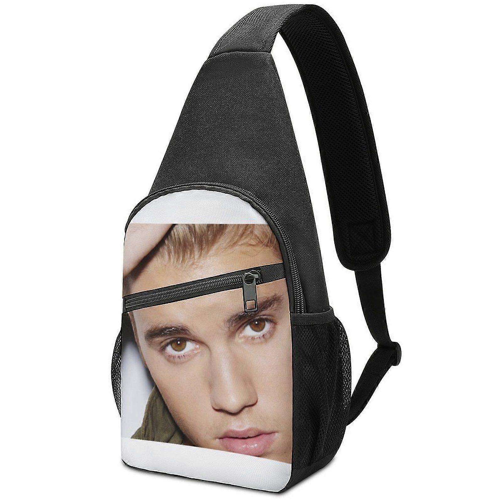 o6573 justin bieber Durable Oxford Crossbody Bag and Backpack with Detachable Buckle, Secure Key Rope, and Comfortable Sponge Padding p6573