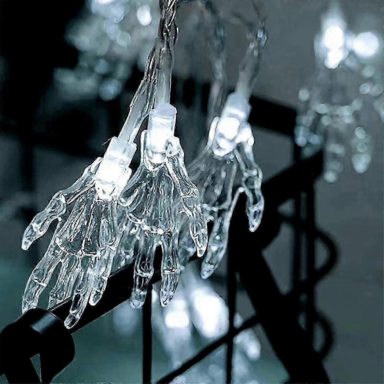 Halloween Decor Led Halloween Decorazione Mano Luce Stringa Party Scheletro Mano Scheletro Piccola luce colorata