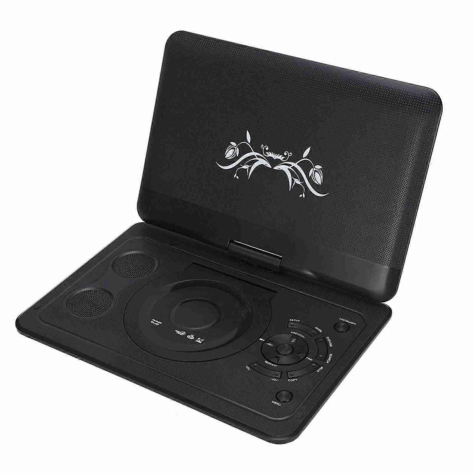 10.1 Inch HD Portable DVD Player 800x480 LCD Screen Black