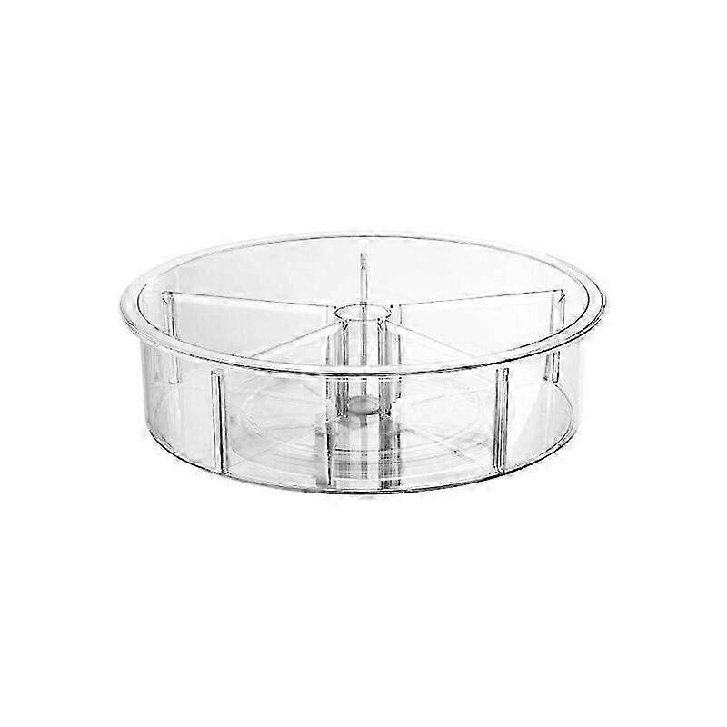 12 Inch Refrigerator Tray, Kitchen Spice Rack, Clear Tray, Rotating Tray, Organizer for Spices, Refrigerator e Plate