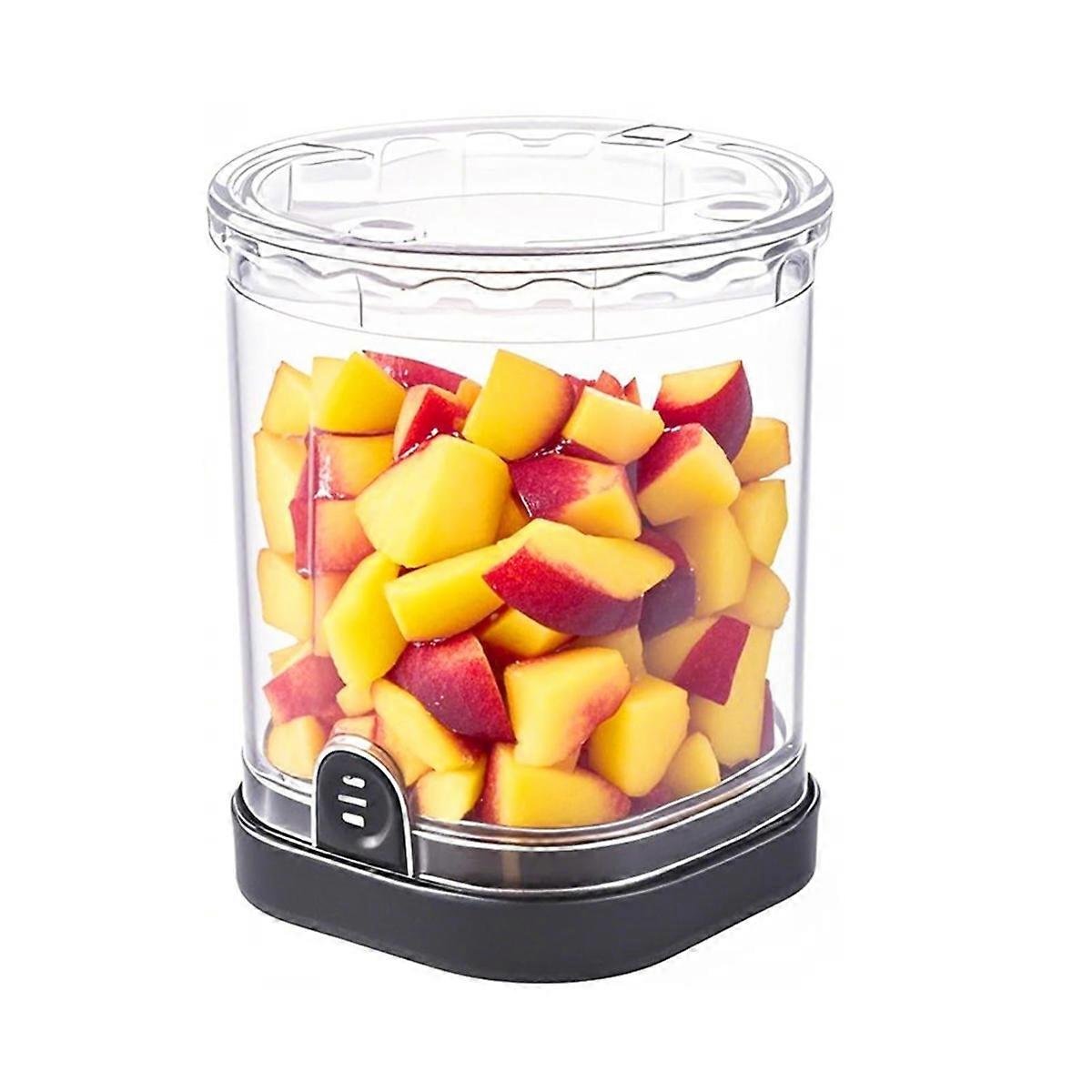 VegetableChopper and Fruit Dicer, Fruit Slicer Cup, Food Dicer with Container, Speed Manual Veggie