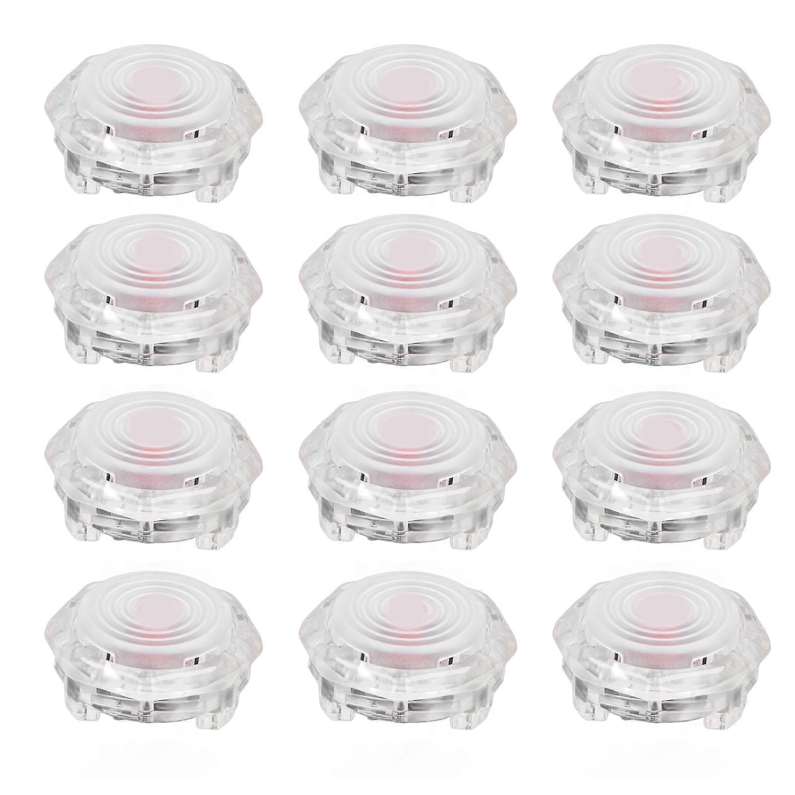 12pcs Arcade Button POM Red Switch for Hitbox Joystick Street Fighter 6 29.8mm White