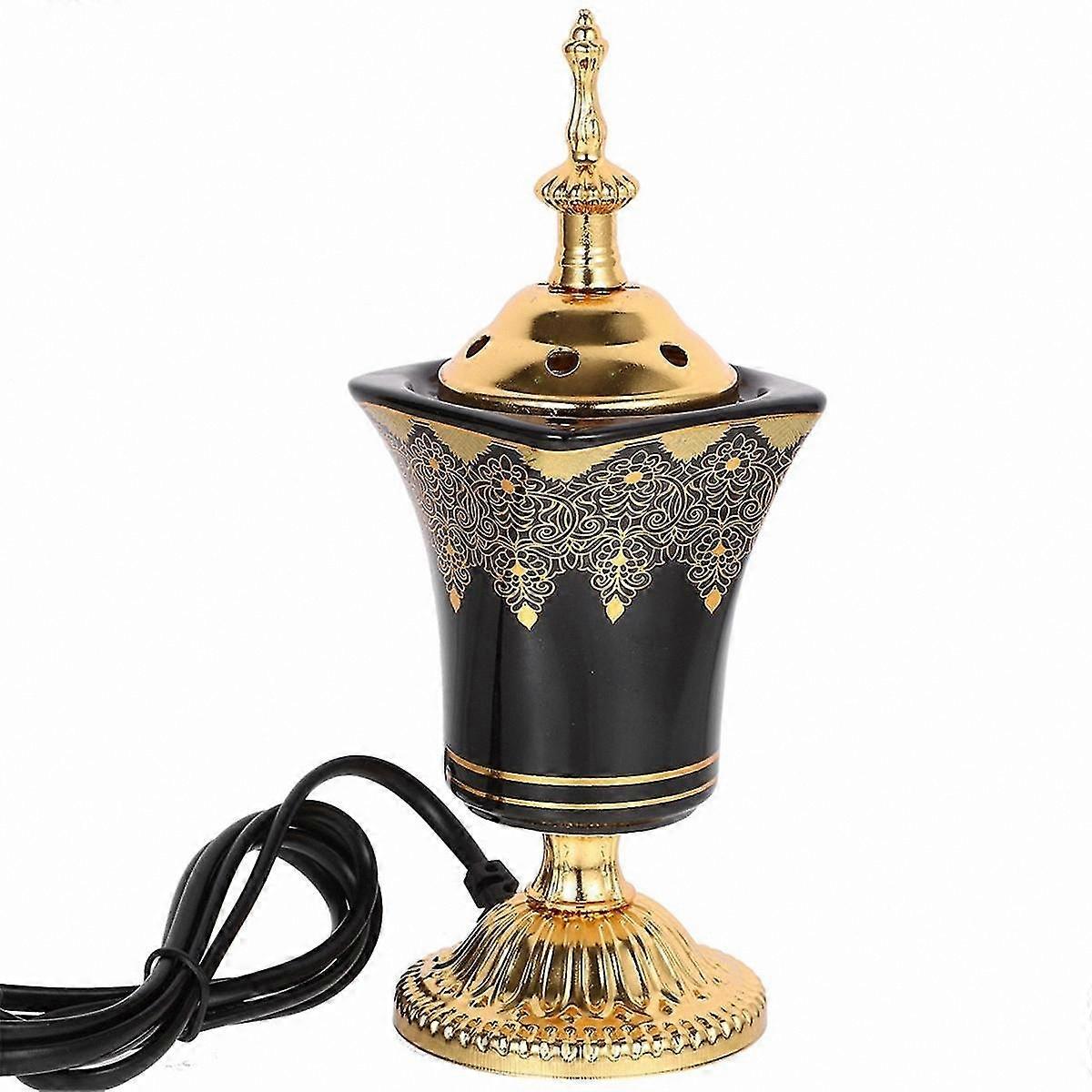 Electric Incense Burner for Home and Office Use - Vintage Design for Yoga and Meditation Spaces