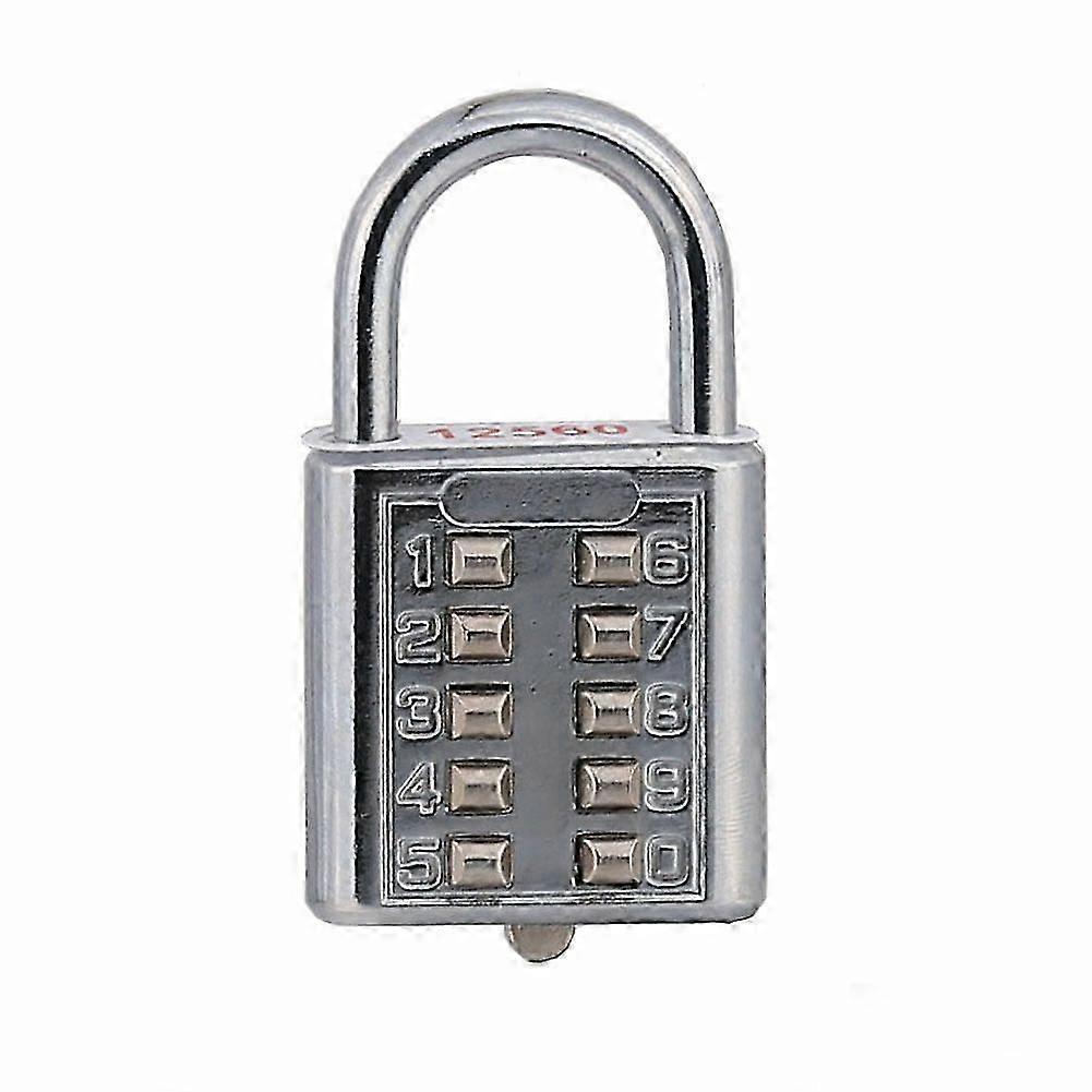Classic zinc alloy ten-digit combination lock for blind people
