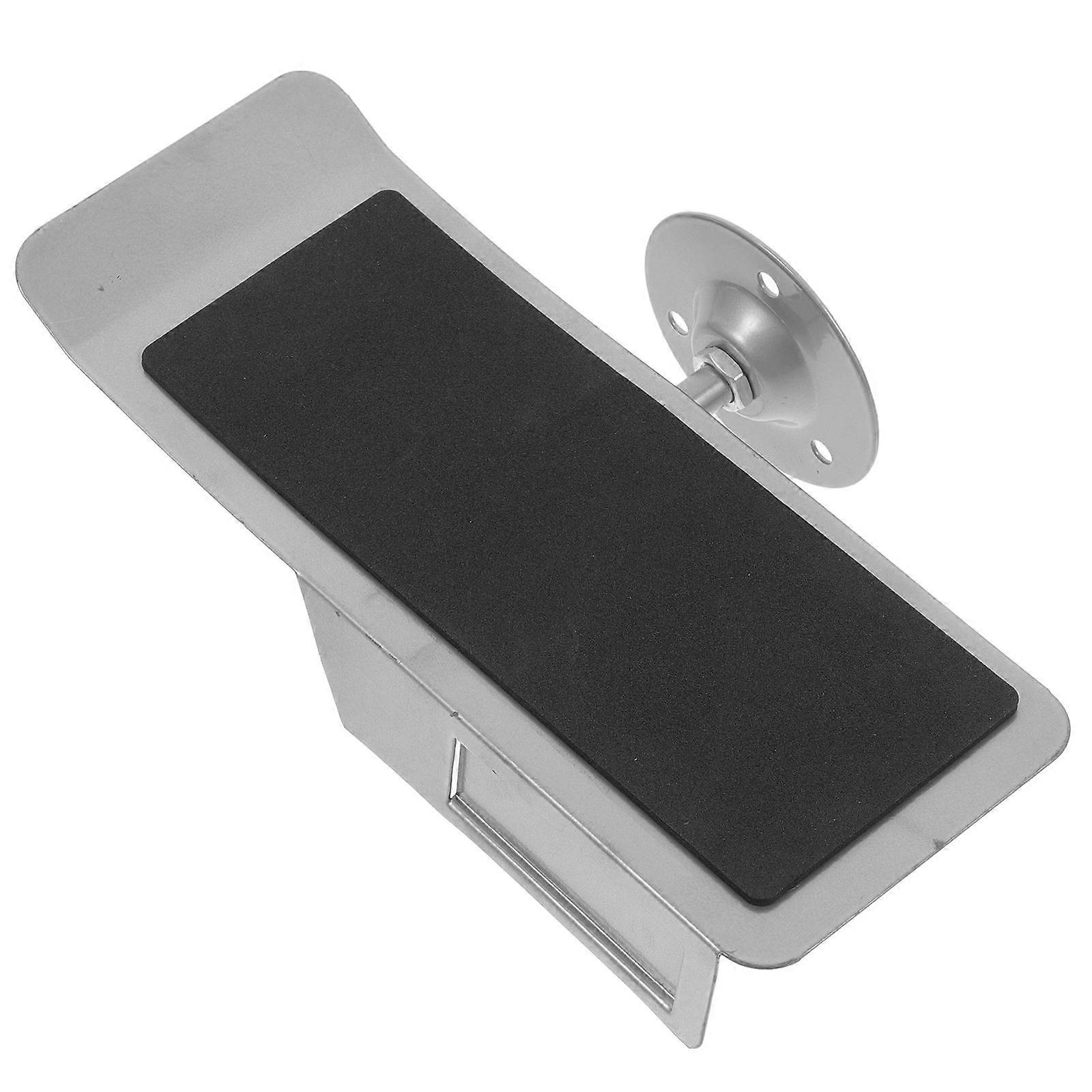 Shoe Display Rack for Sports Shoes Wall Mountable Durable Metal Construction Silver Color Storage