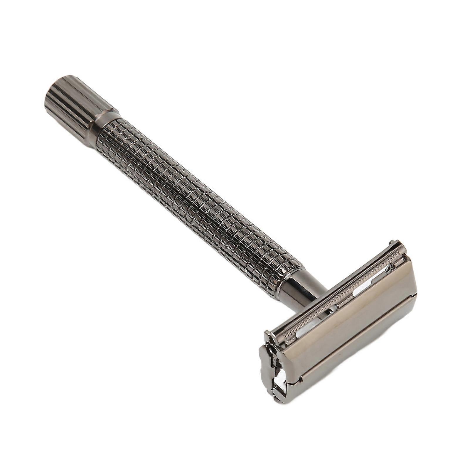 Manual Double Edge Alloy Beard Trimmer Portable Ergonomic for Men