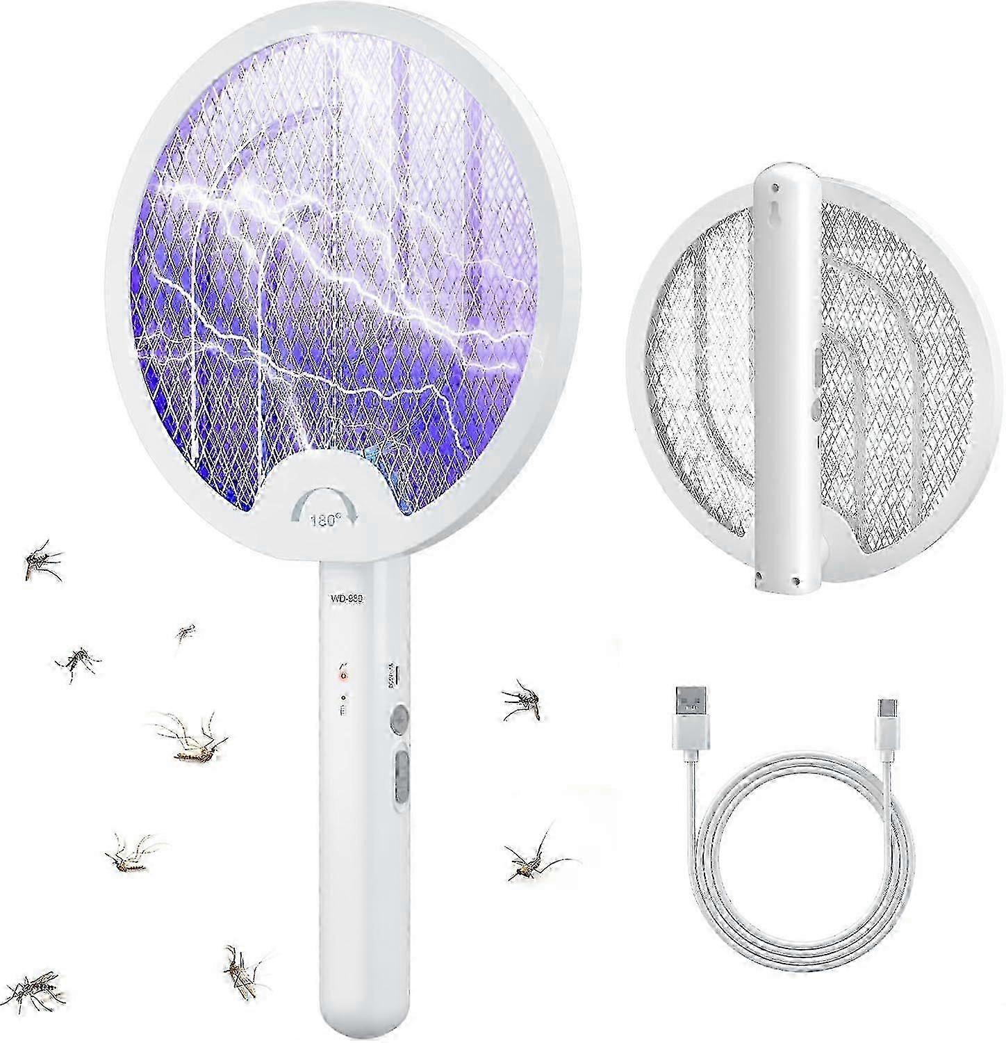 2025 Latest Model Electric Fly Swatter 4000V 2 in 1 Bug Zapper Racket Fly Killer Mosquito Edition 0905